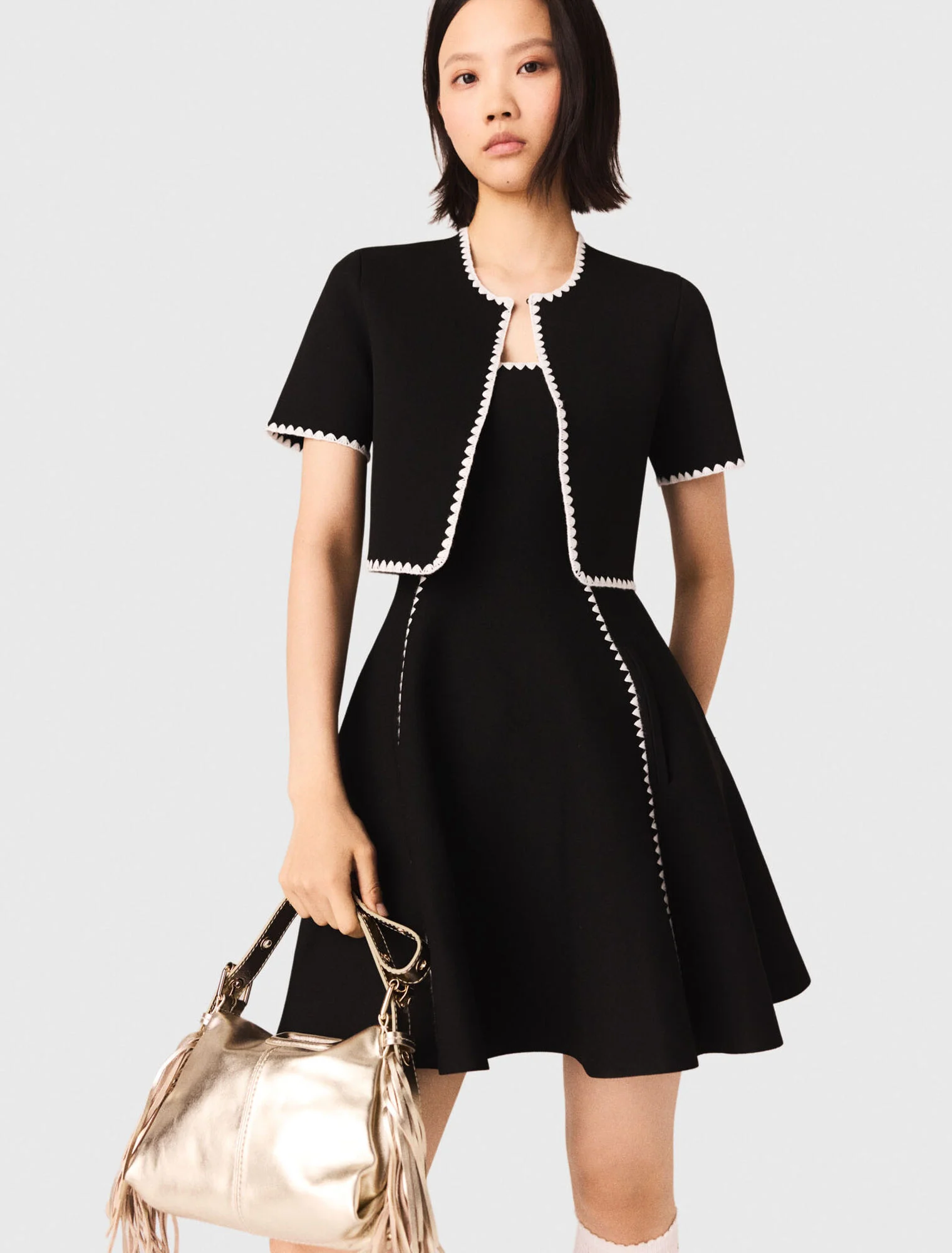 Maje - Áo cardigan ngắn