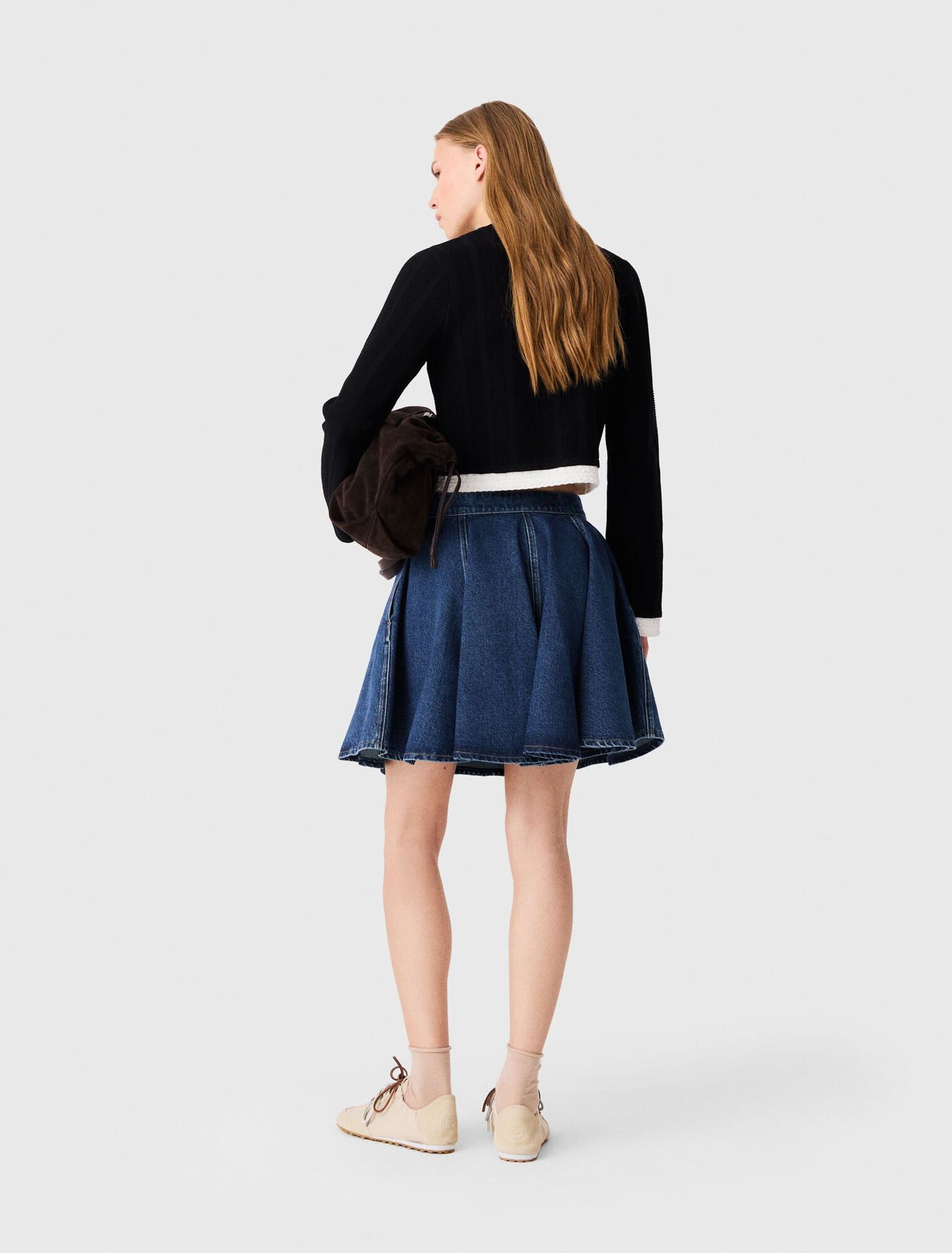 Maje - Cardigan phối viền tương phản