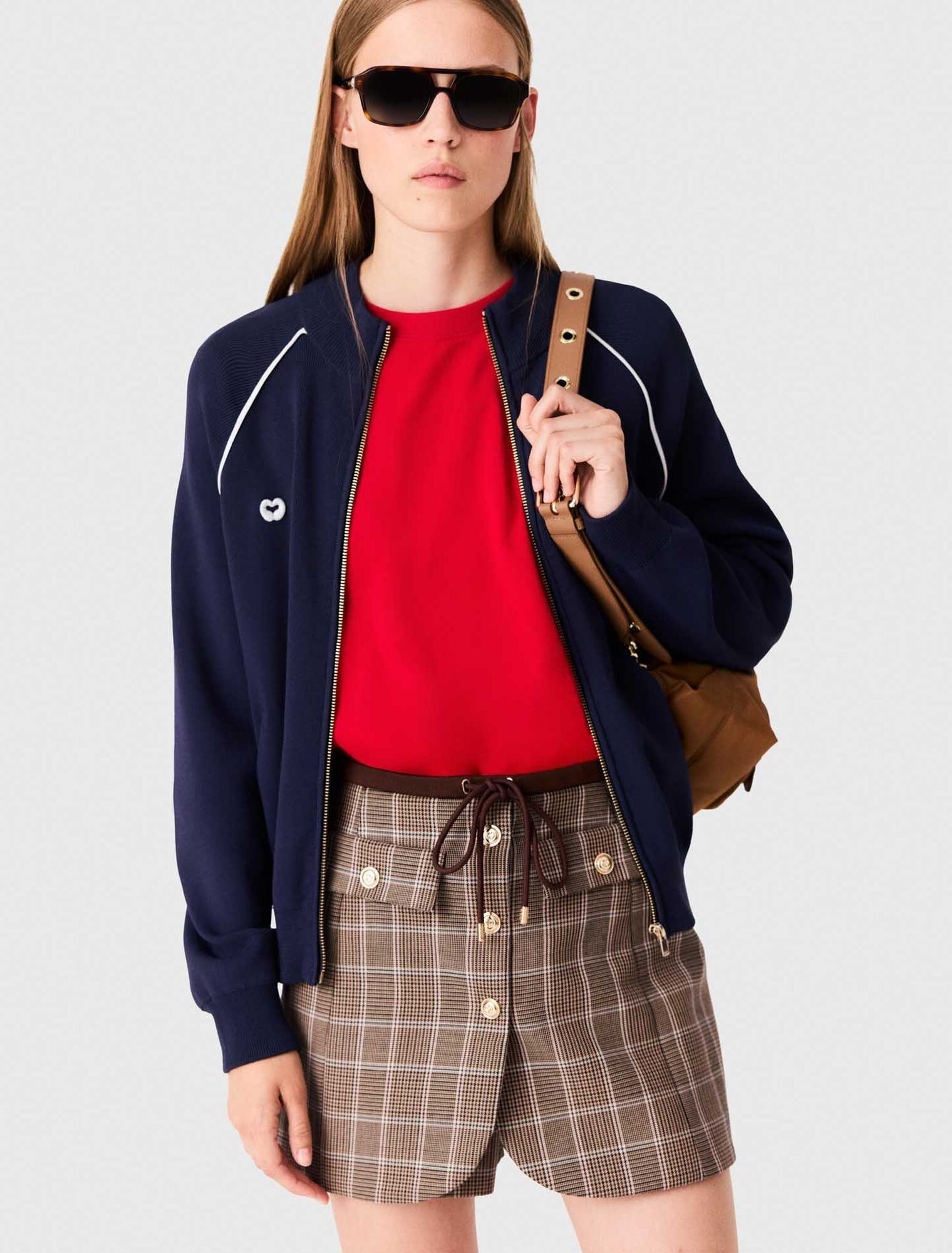 Maje - Cardigan khóa kéo