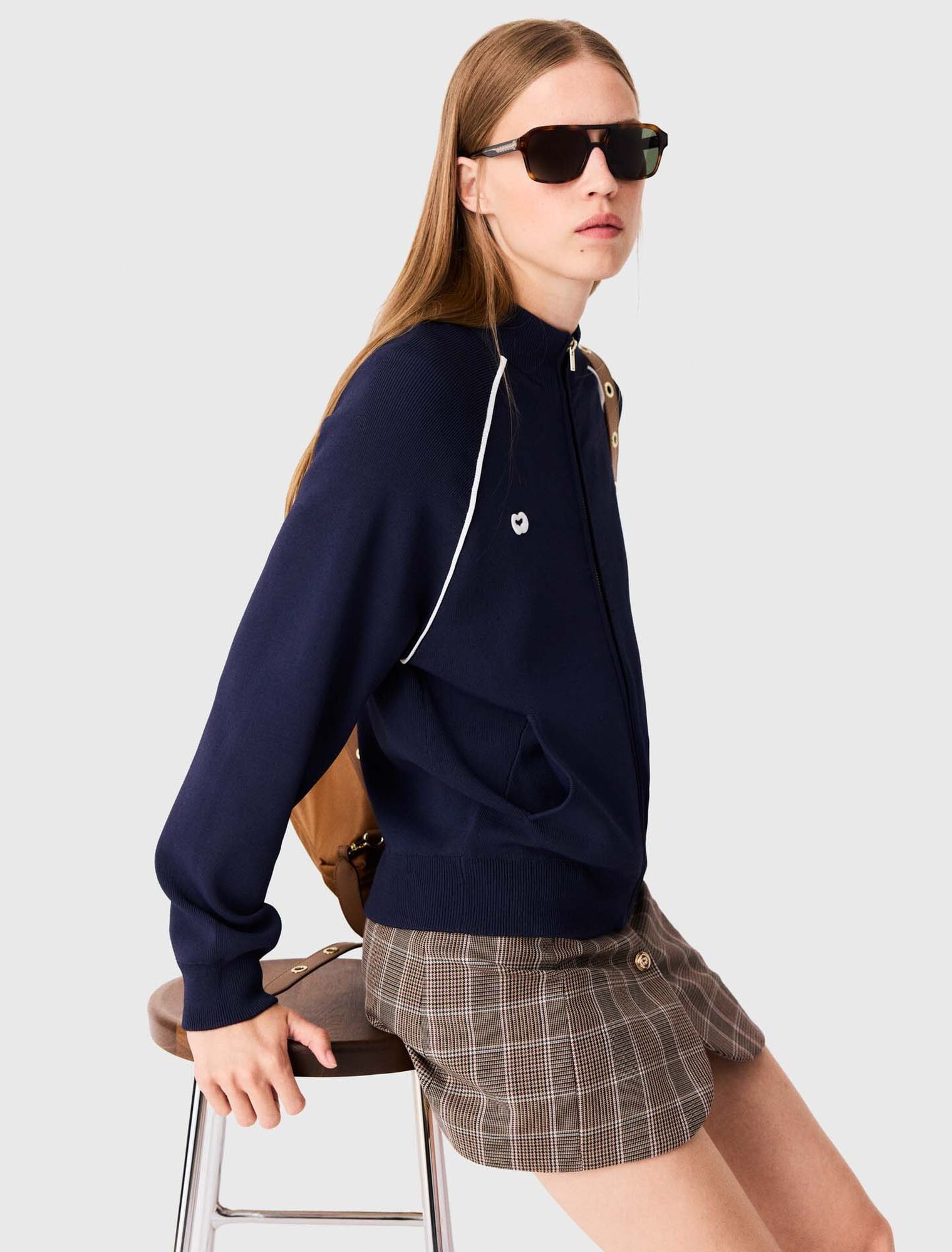 Maje - Cardigan khóa kéo
