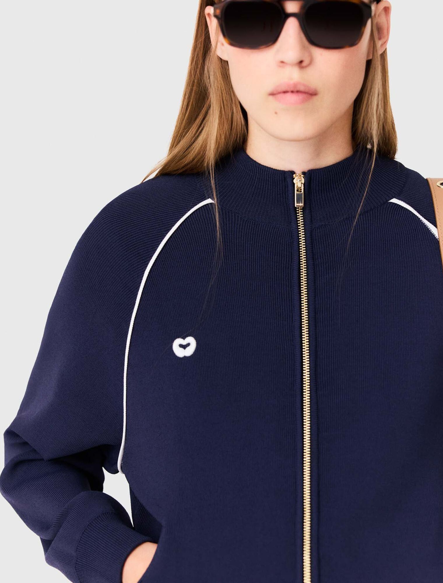 Maje - Cardigan khóa kéo