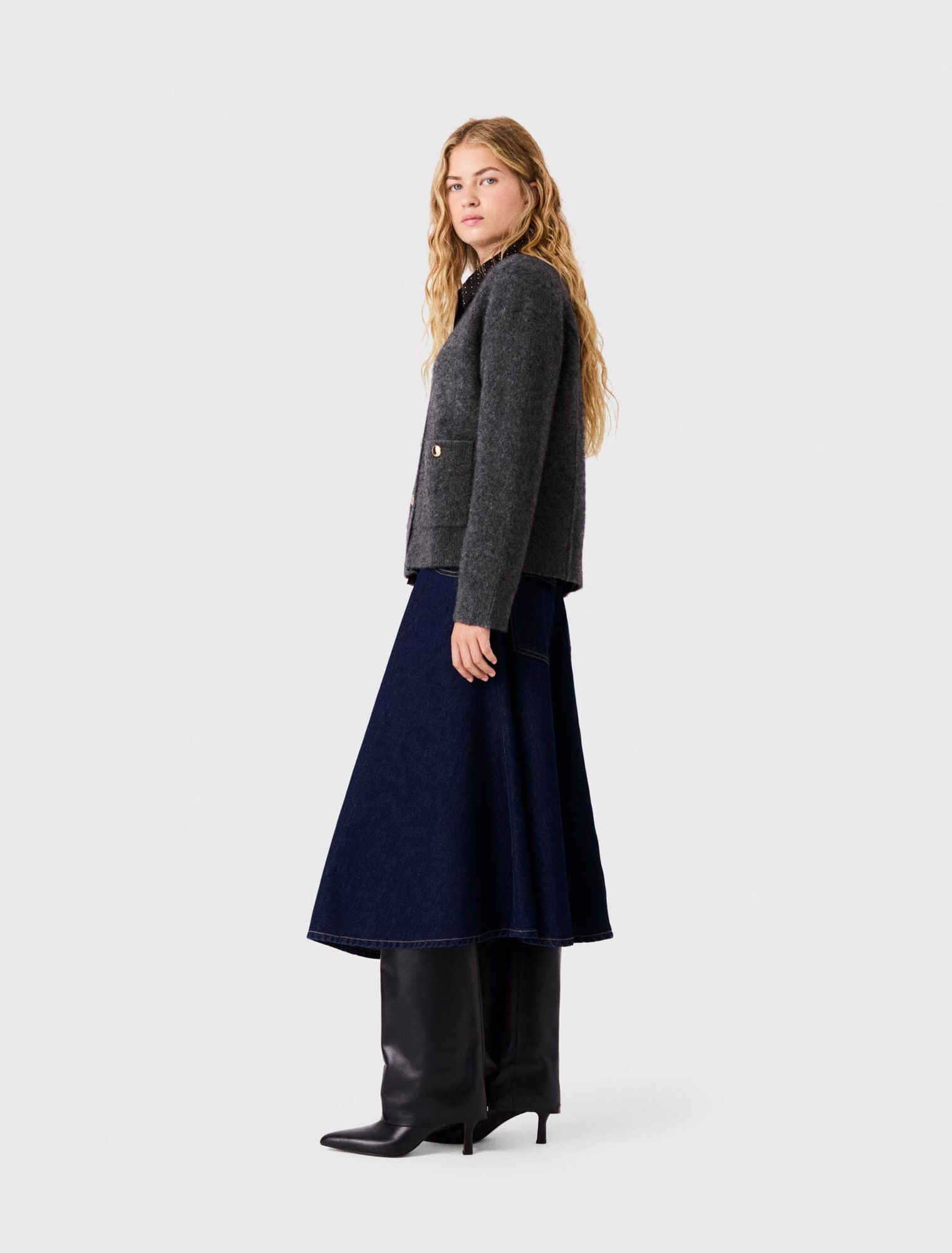 Áo cardigan len yak