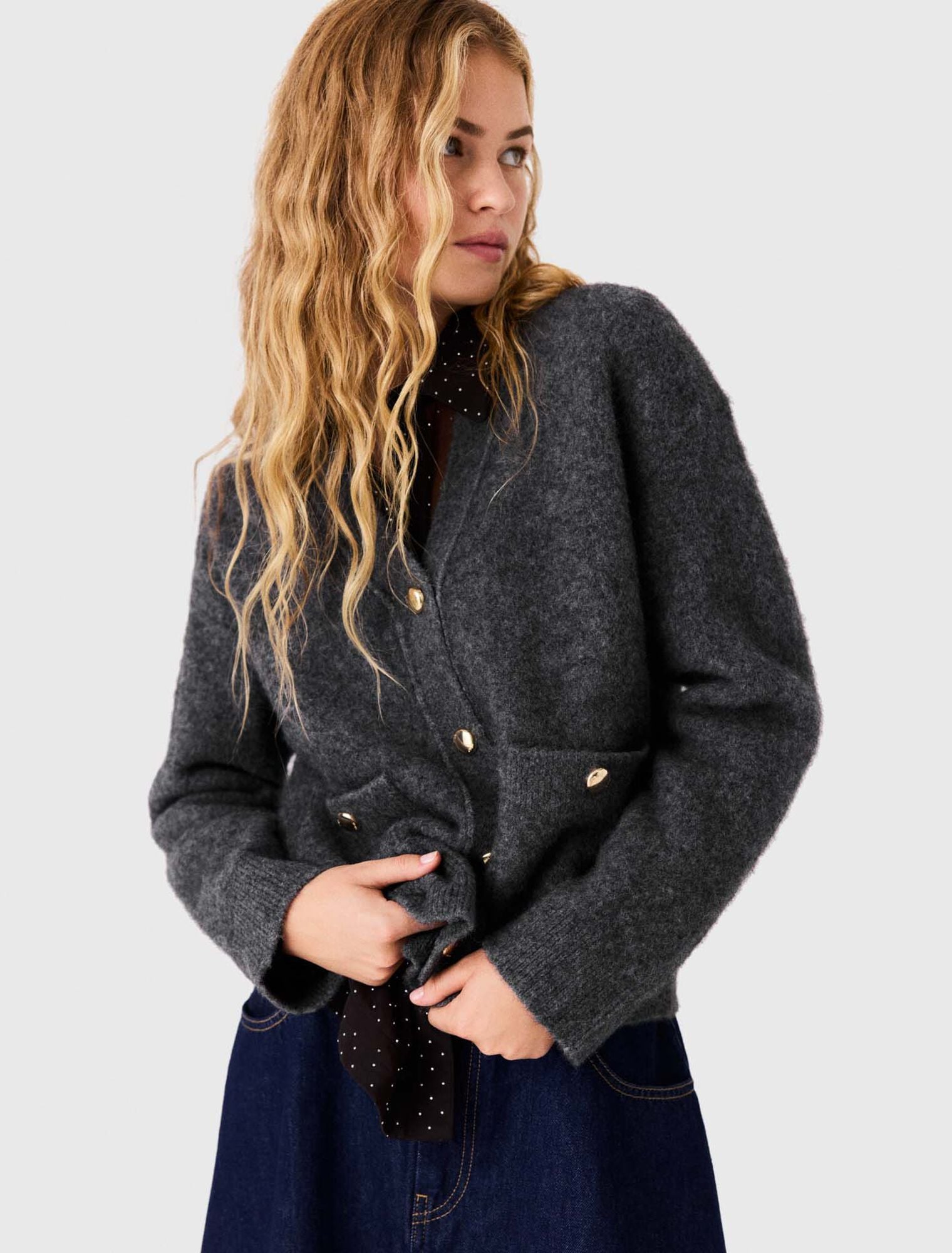 Áo cardigan len yak