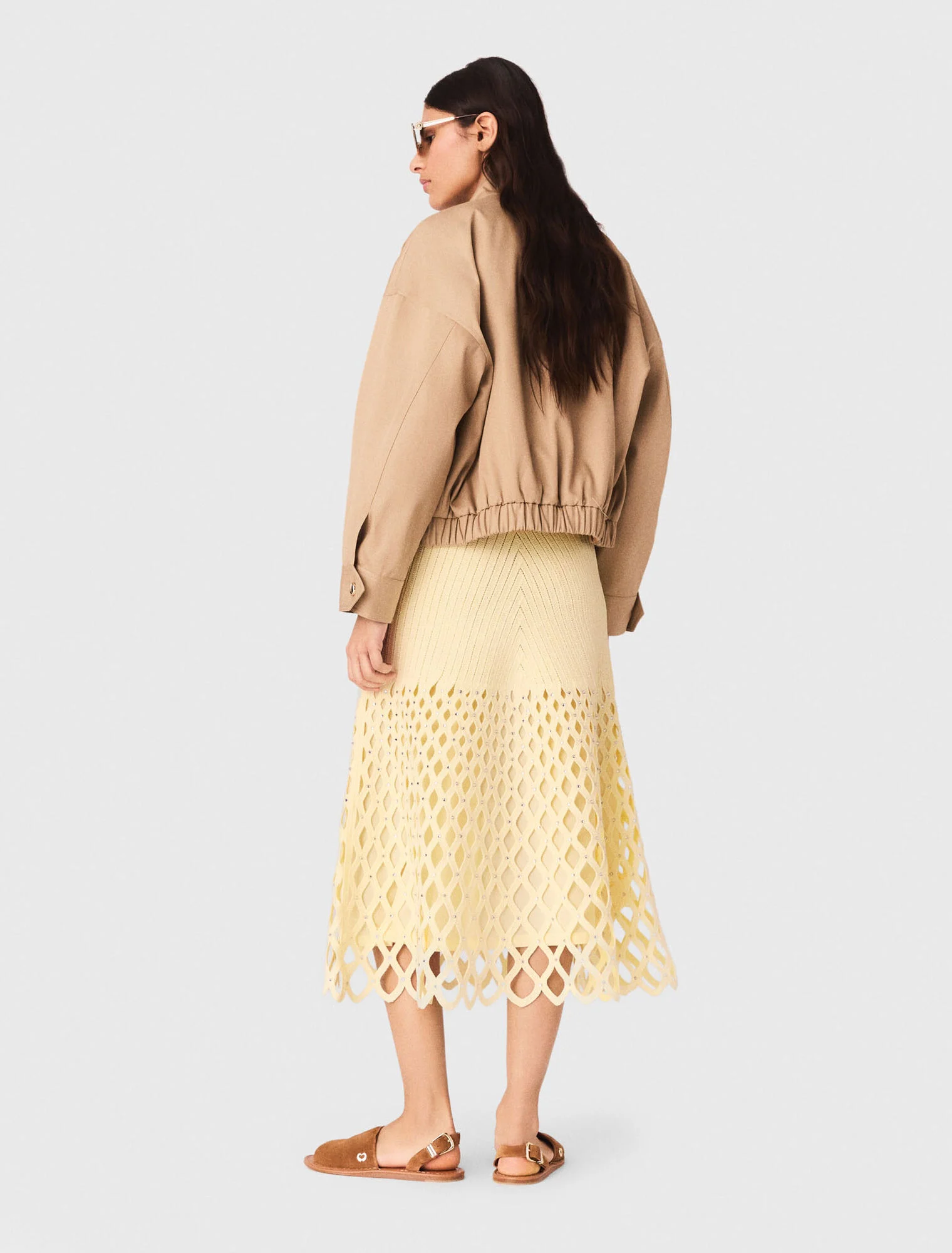Maje - Chân váy crochet