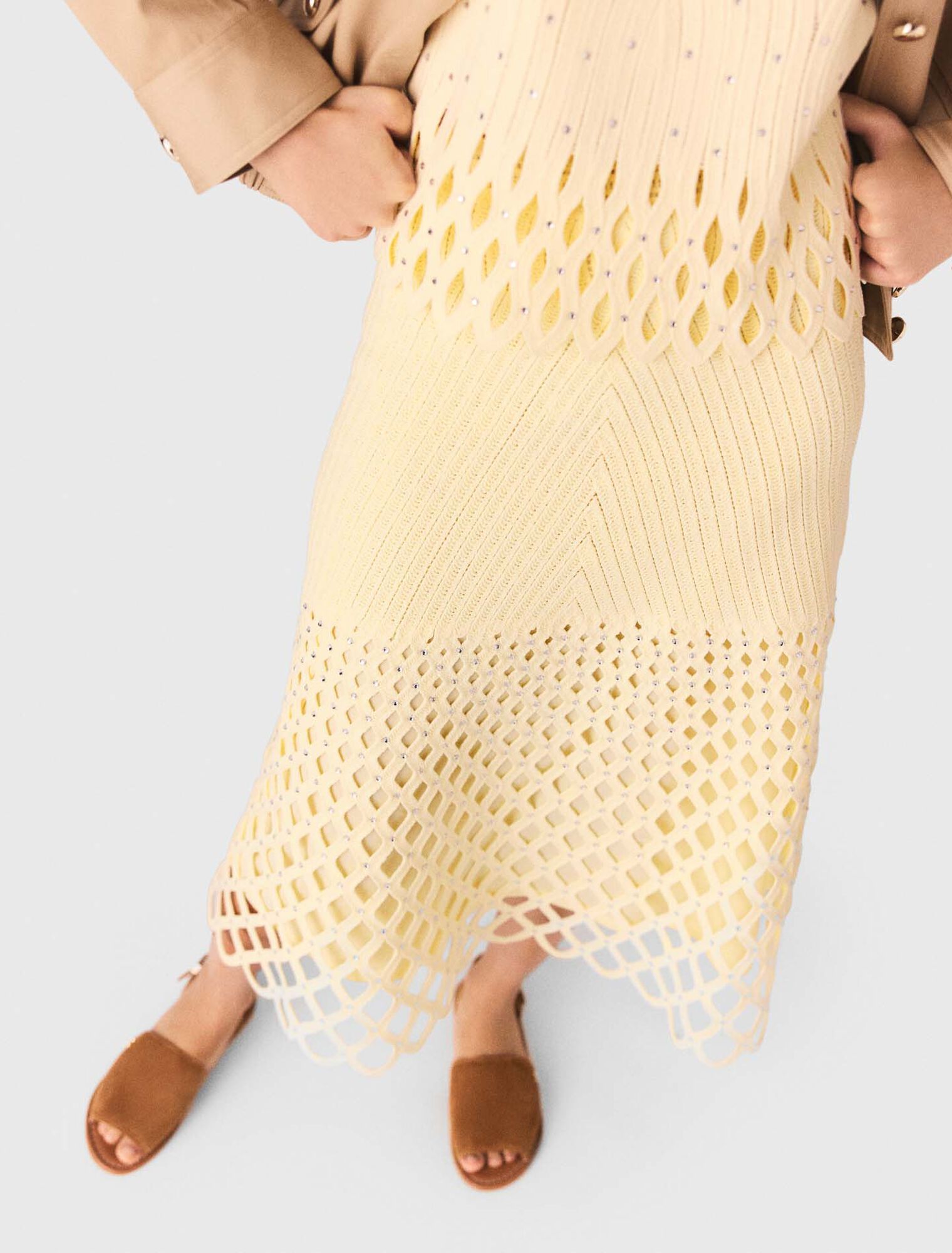 Maje - Chân váy crochet