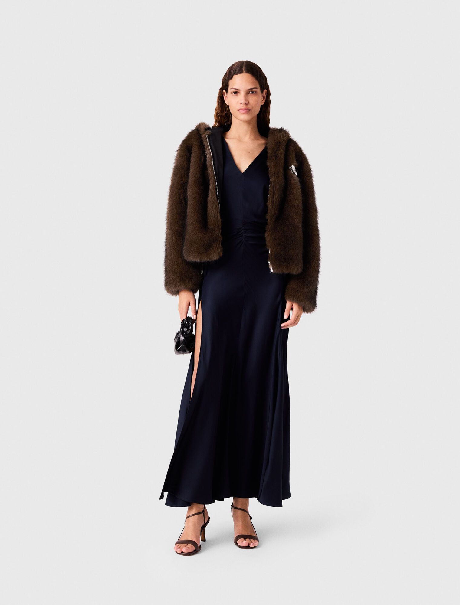 Áo khoác lông nhân tạo oversized