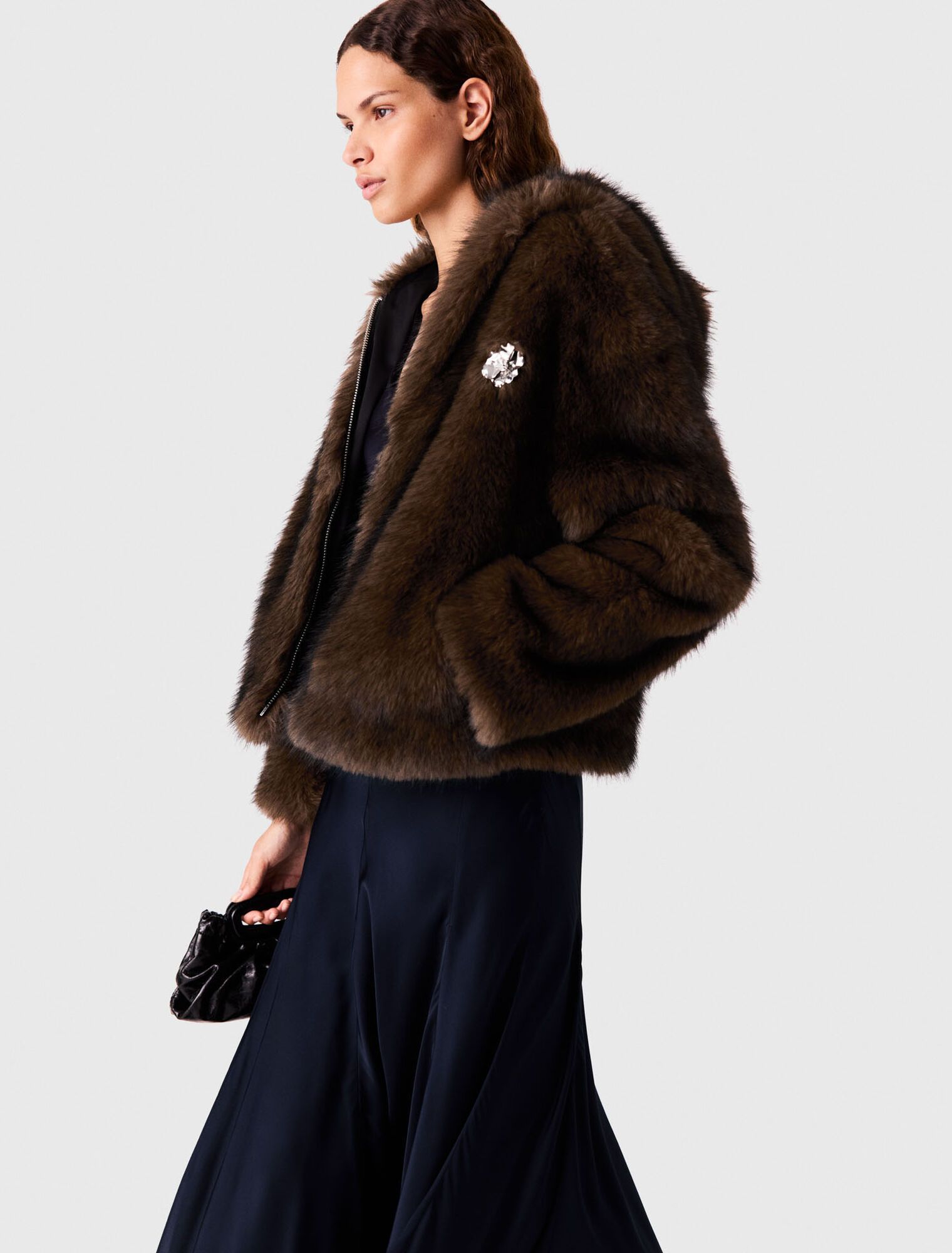 Áo khoác lông nhân tạo oversized