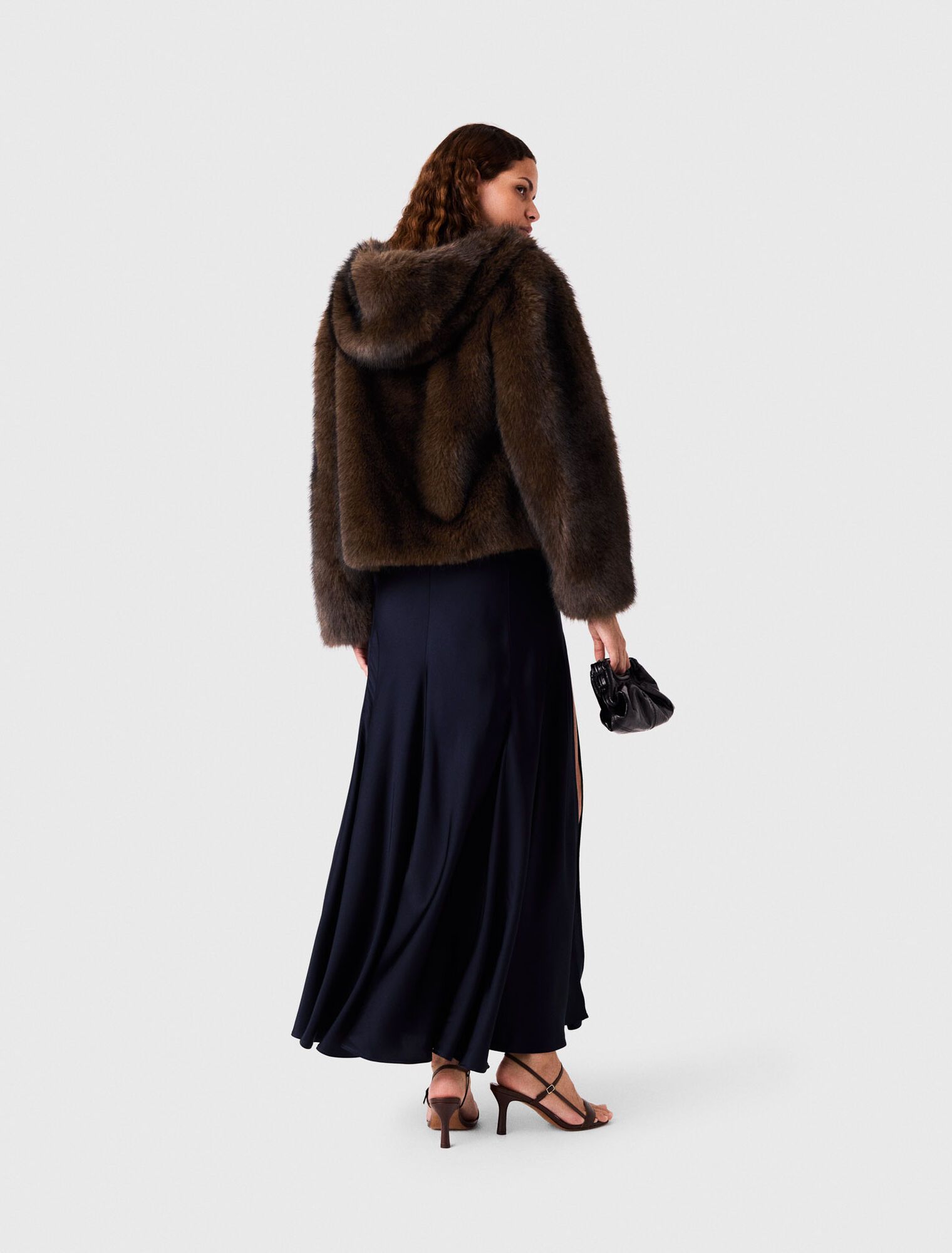 Áo khoác lông nhân tạo oversized