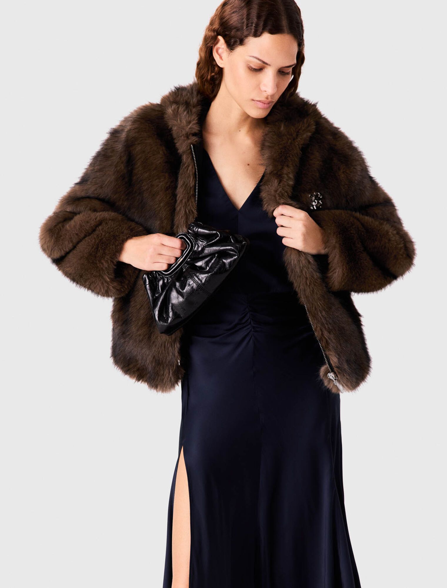 Áo khoác lông nhân tạo oversized
