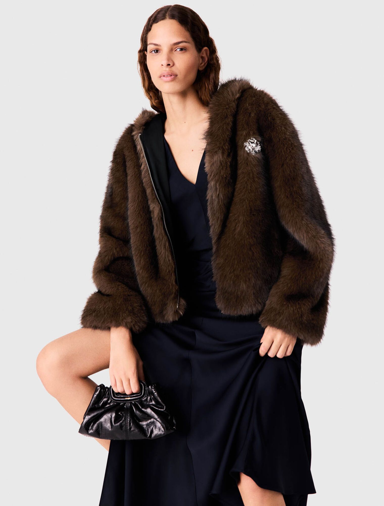 Áo khoác lông nhân tạo oversized
