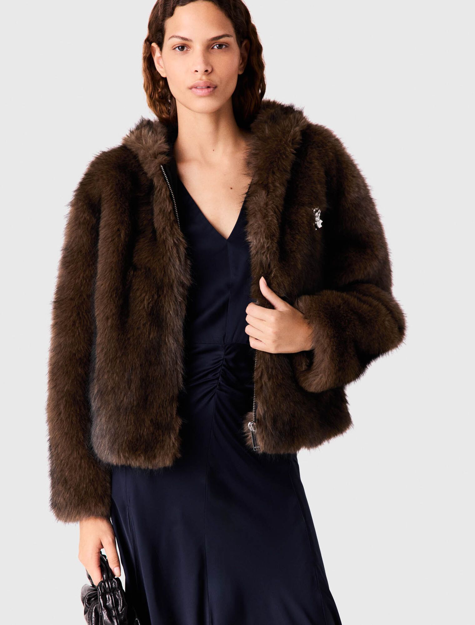 Áo khoác lông nhân tạo oversized