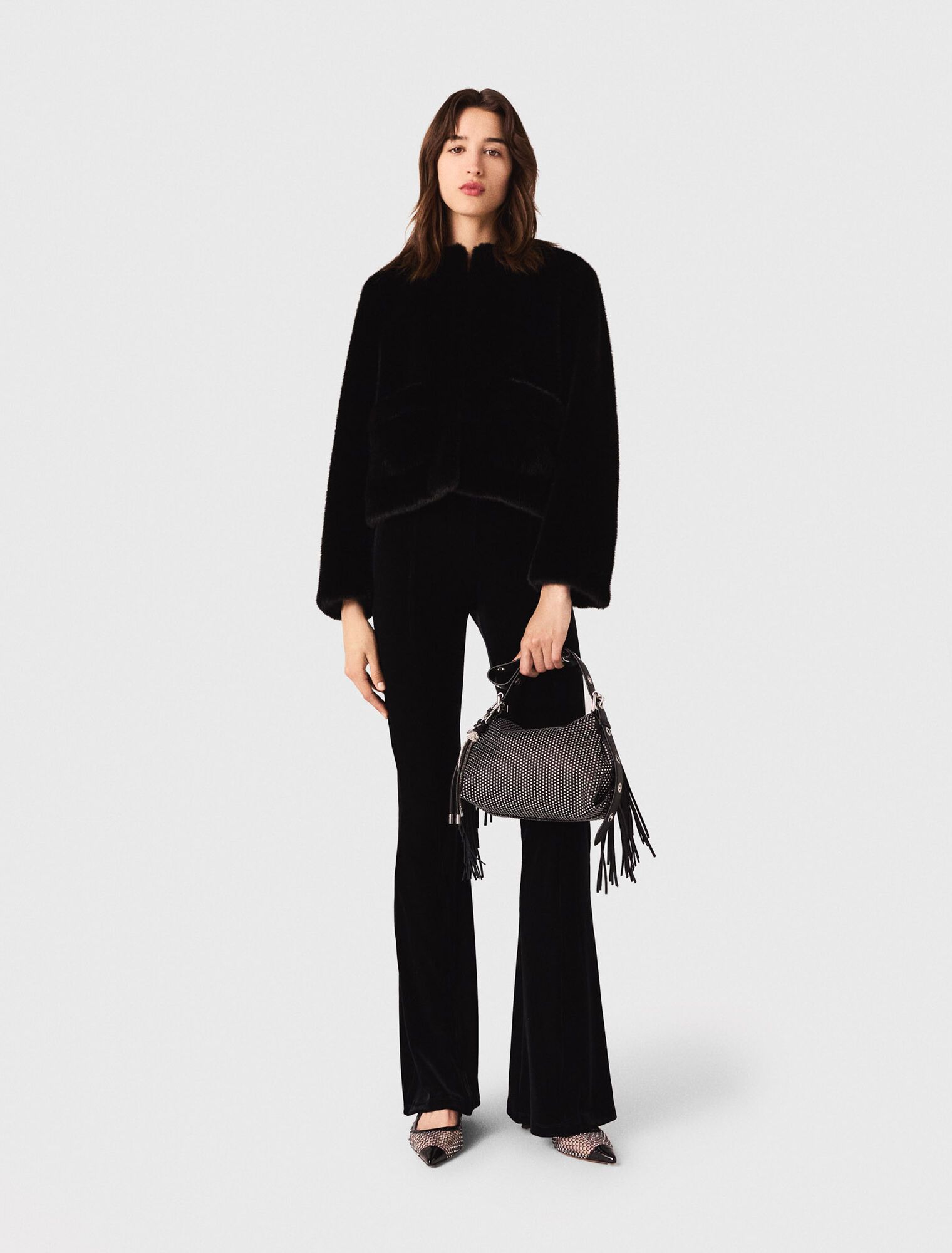 Quần velour co giãn