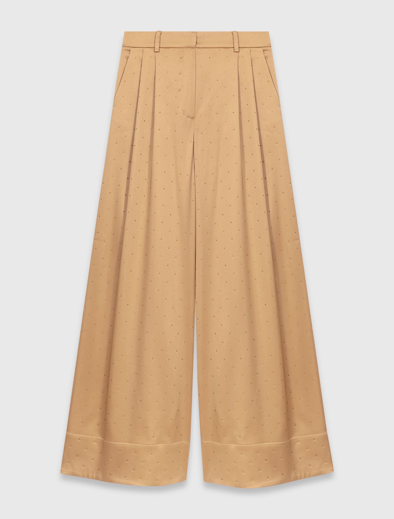 Quần satin đính đá