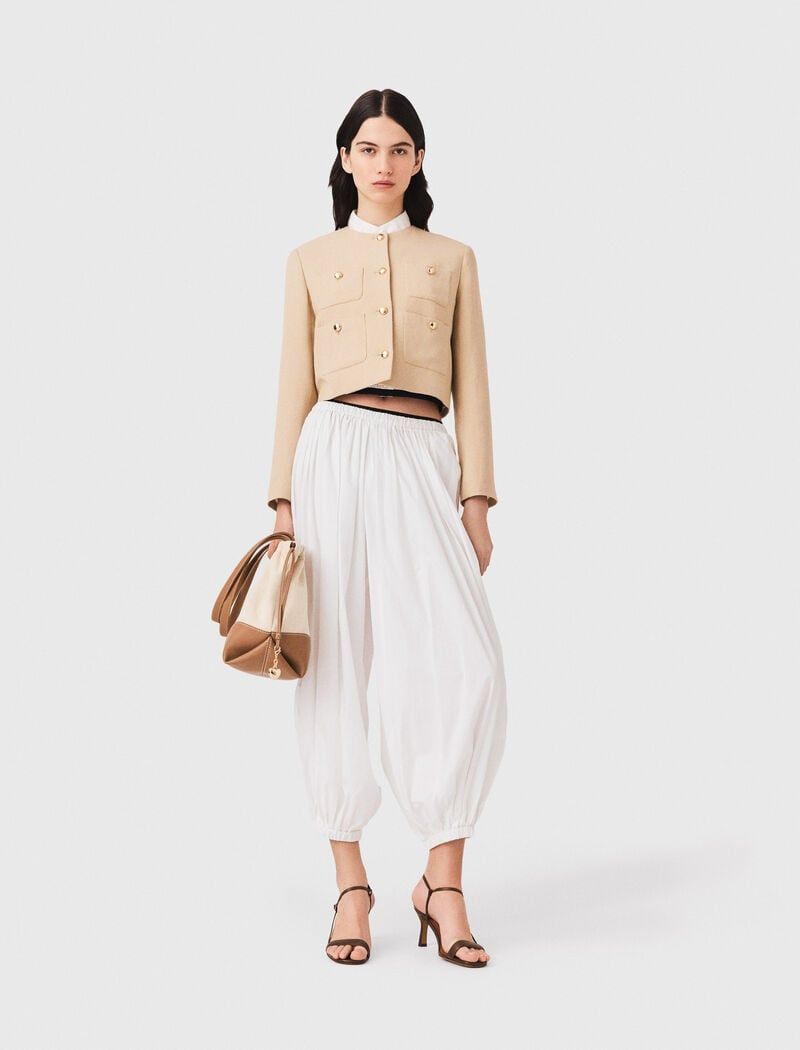 Maje - Quần harem vải cotton
