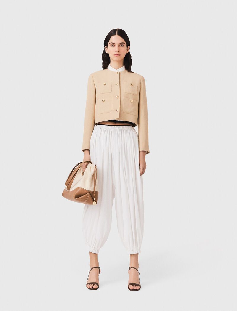 Maje - Quần harem vải cotton