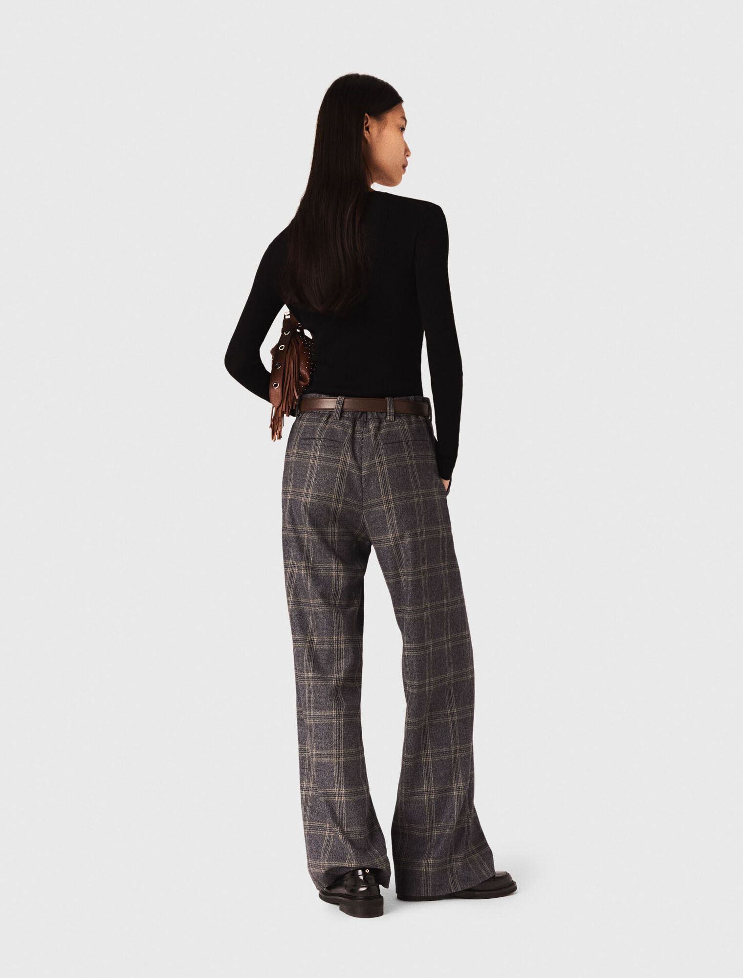 Maje - Áo len second-skin cổ tròn