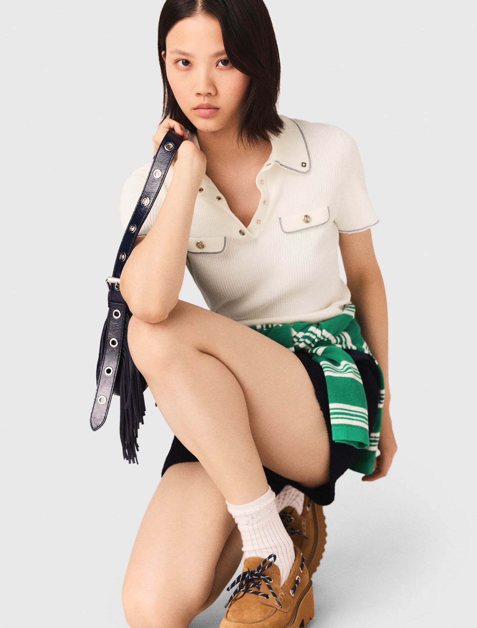 Maje - Áo polo tay ngắn