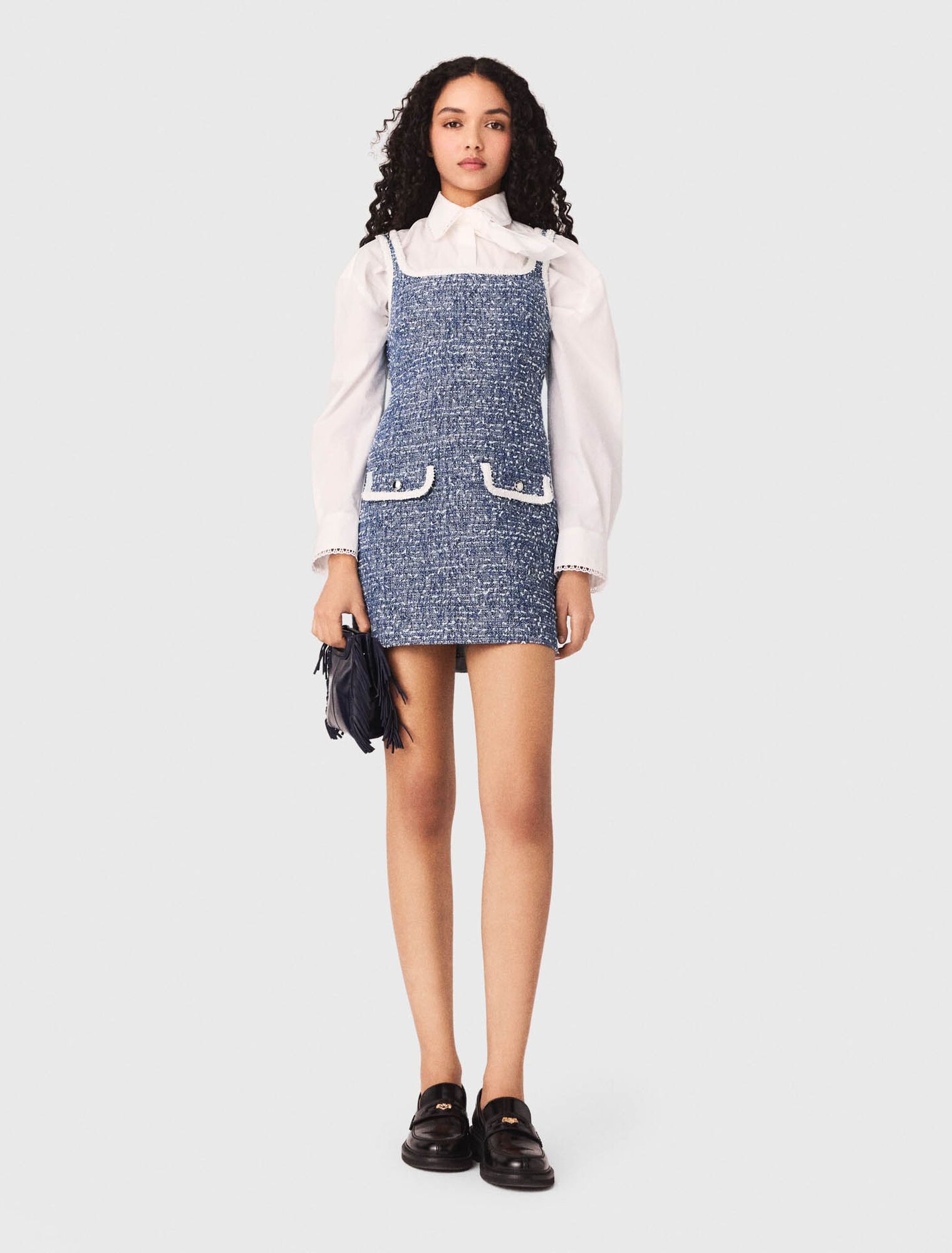 Maje - Đầm tweed ngắn