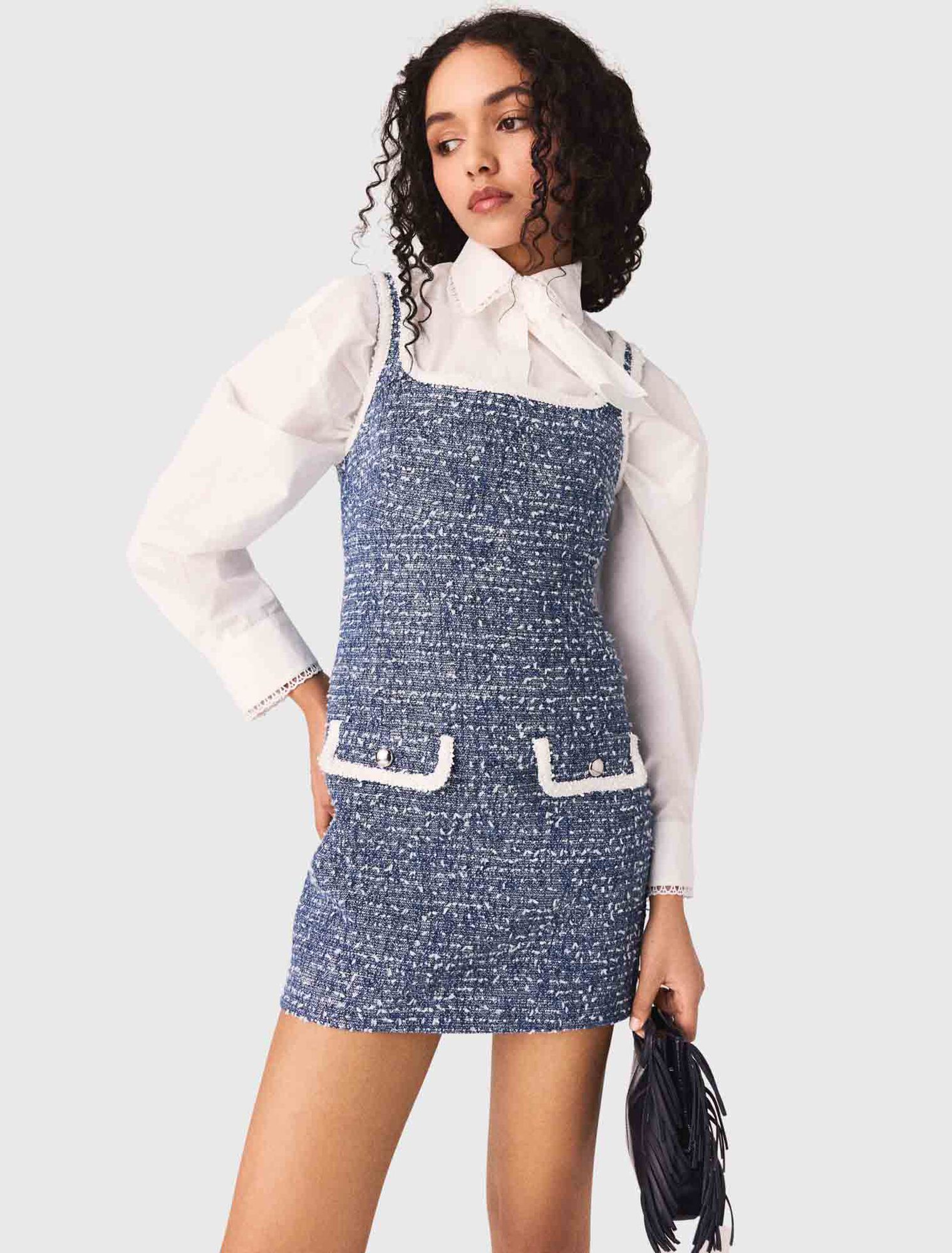 Maje - Đầm tweed ngắn