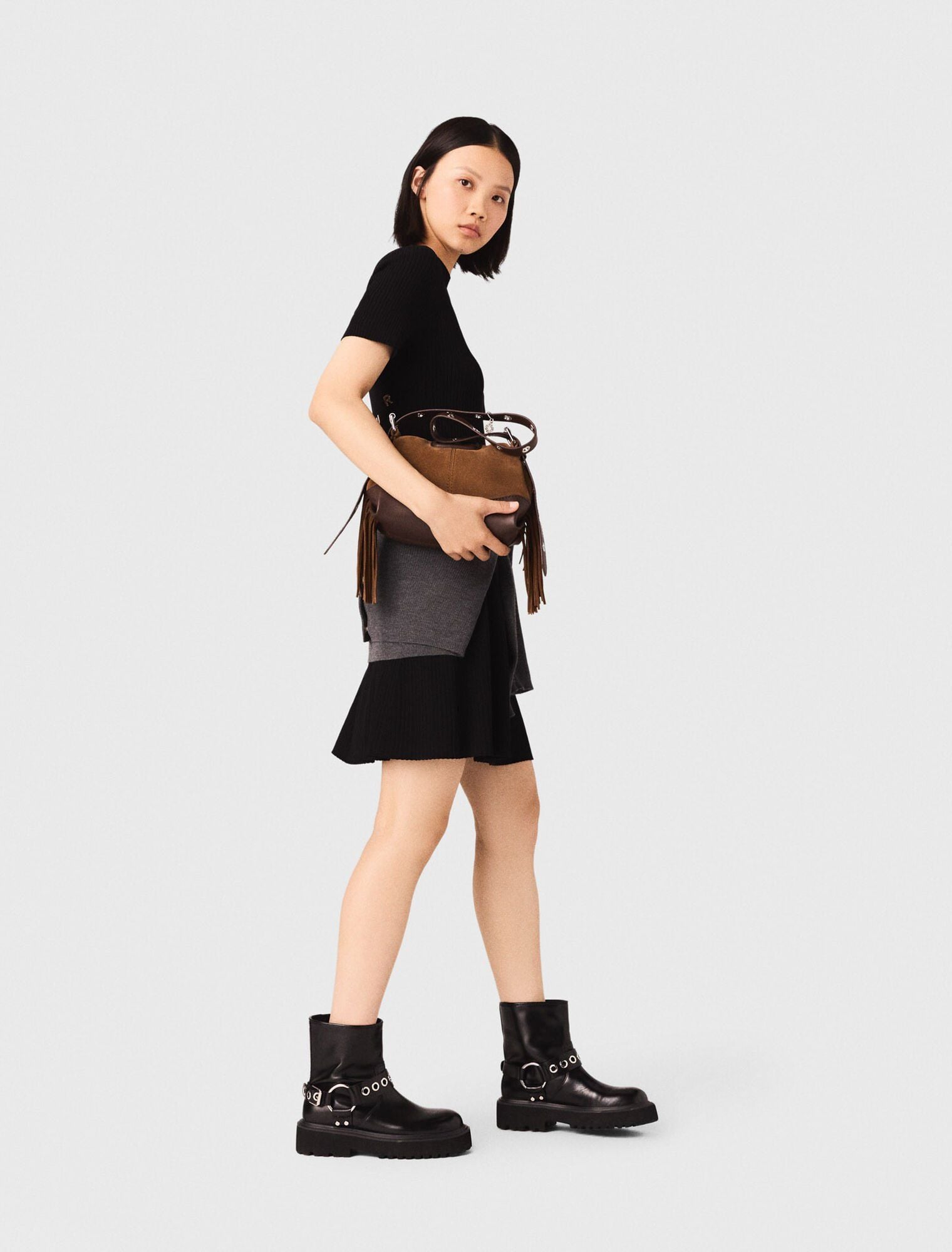 Đầm knit ngắn