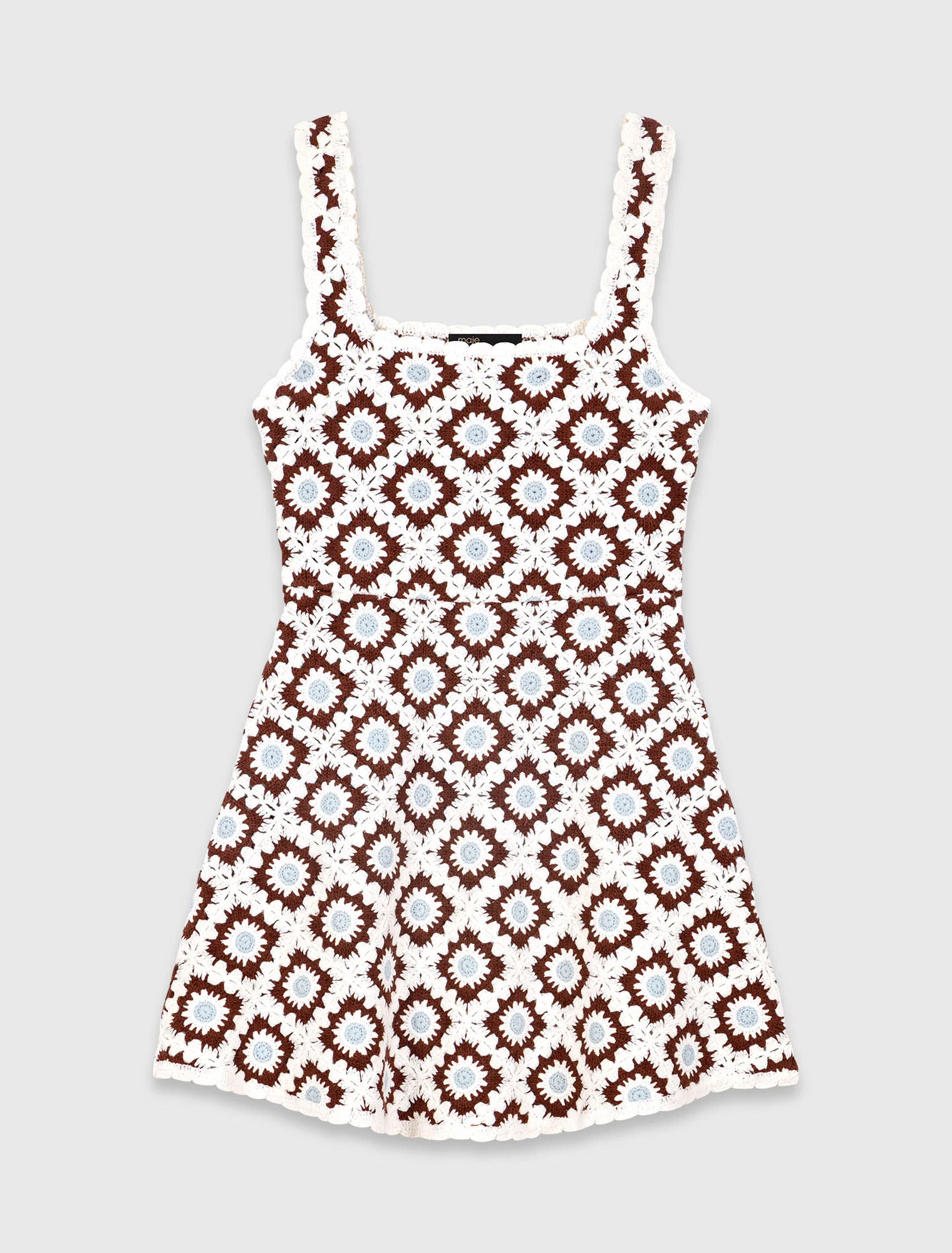 Maje - Đầm crochet hoạ tiết floral
