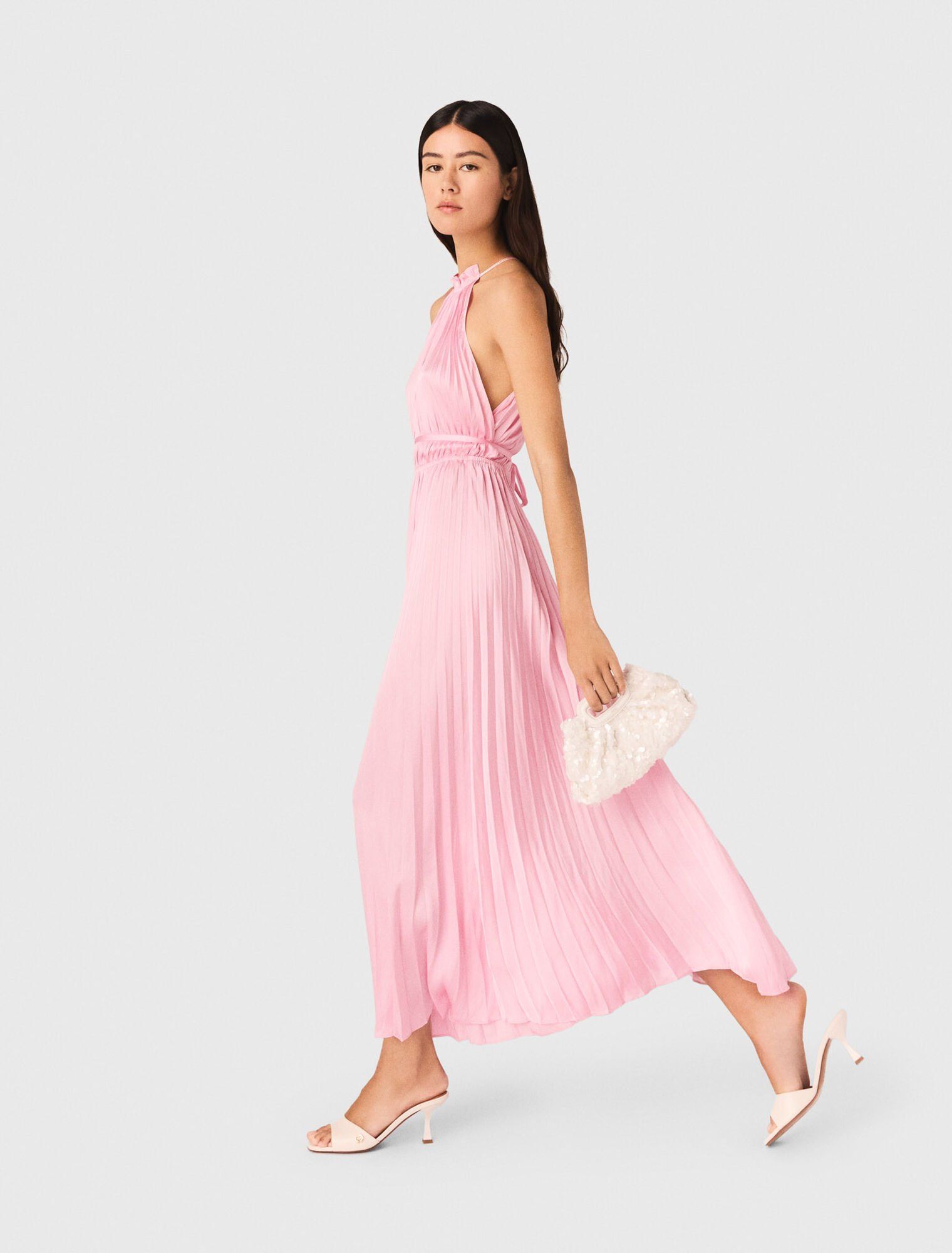 Maje - Đầm maxi xếp ly
