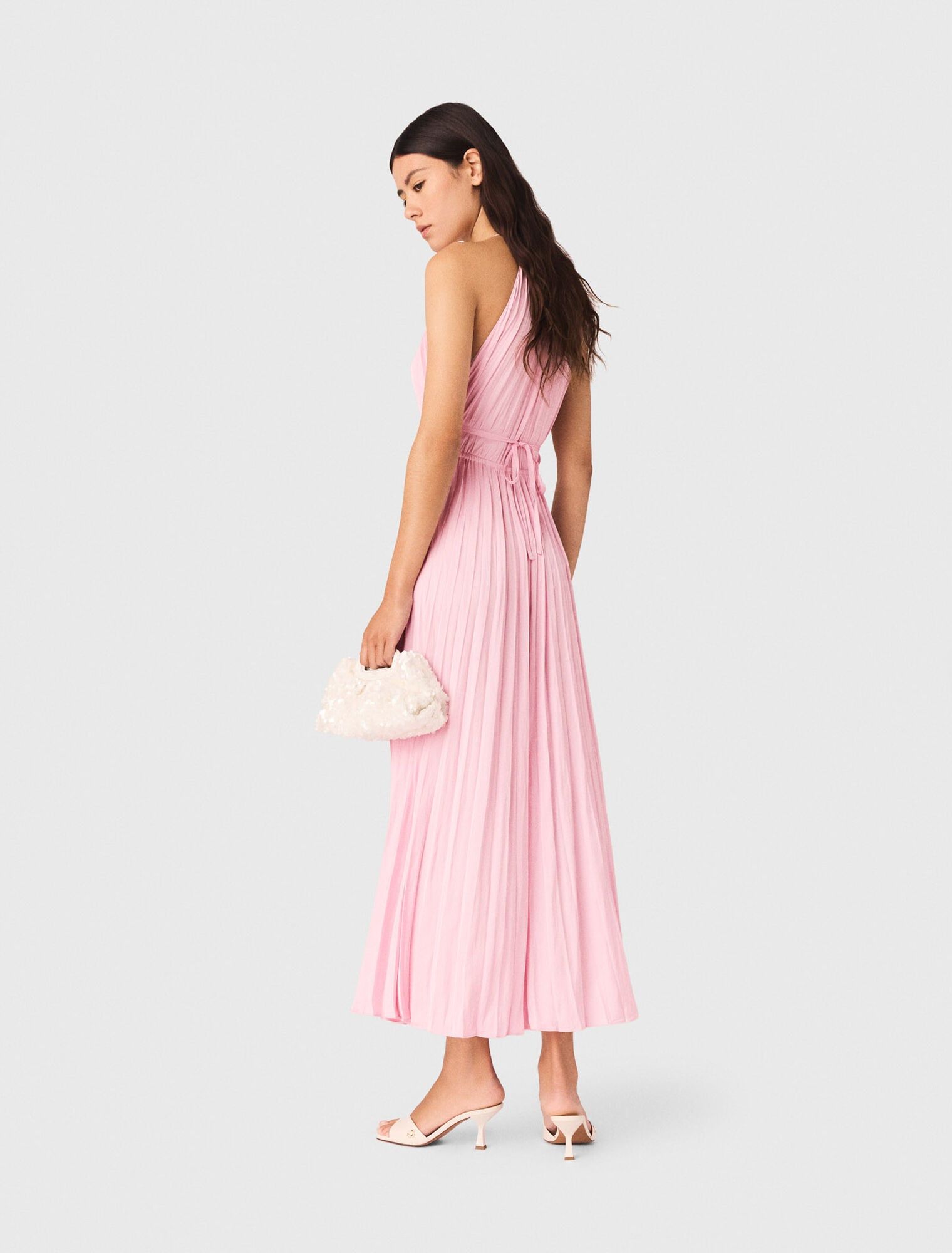 Maje - Đầm maxi xếp ly