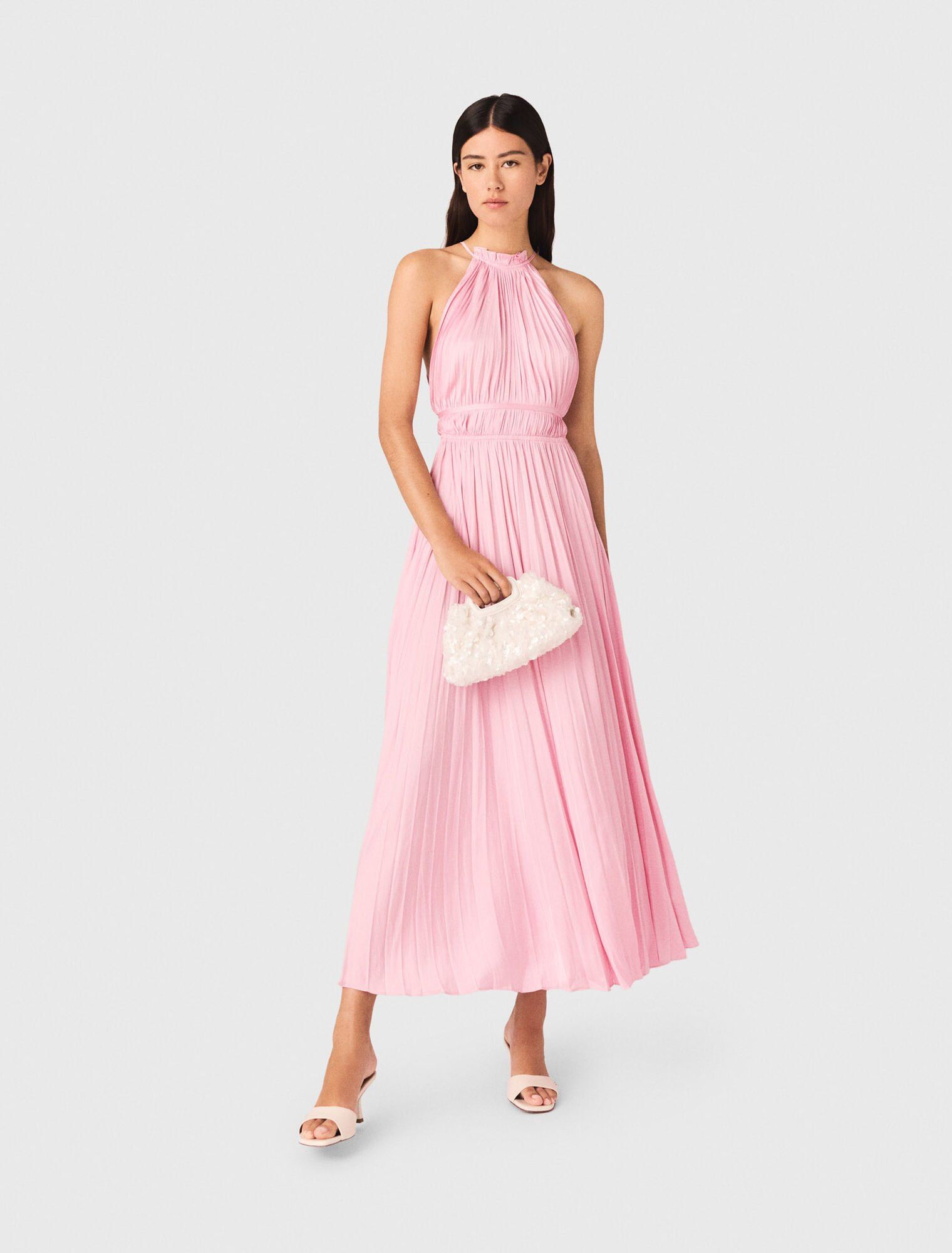 Maje - Đầm maxi xếp ly
