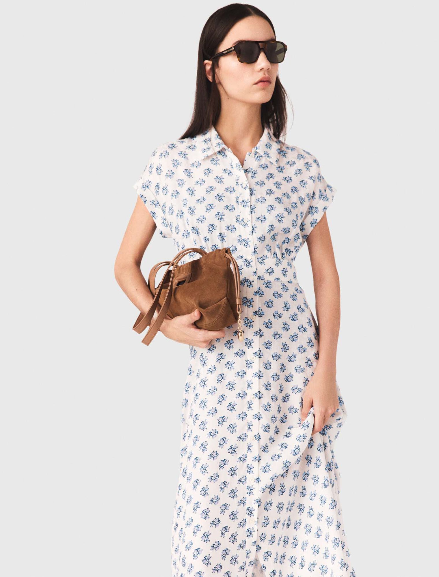 Đầm maxi họa tiết jacquard