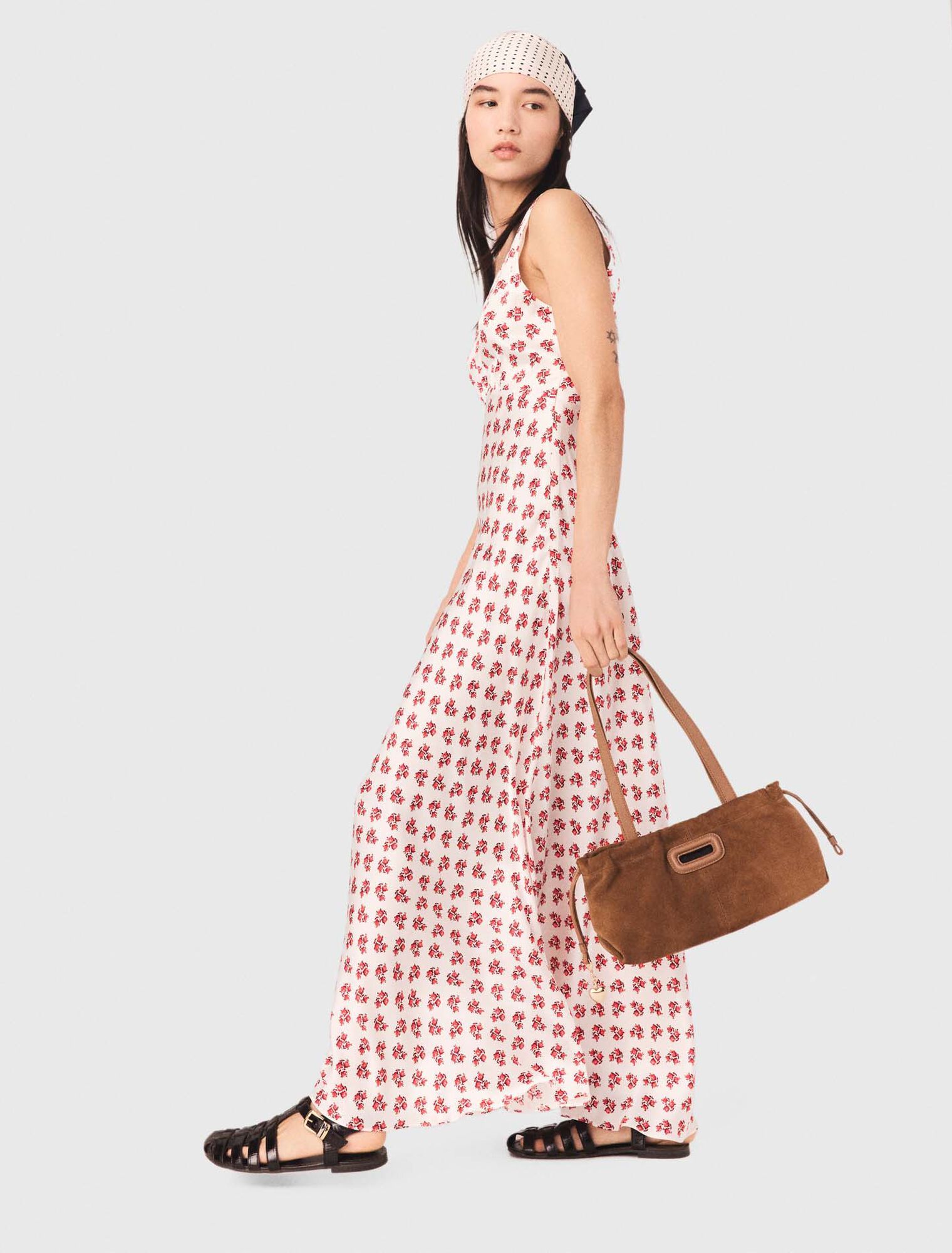 Maje - Đầm lụa họa tiết