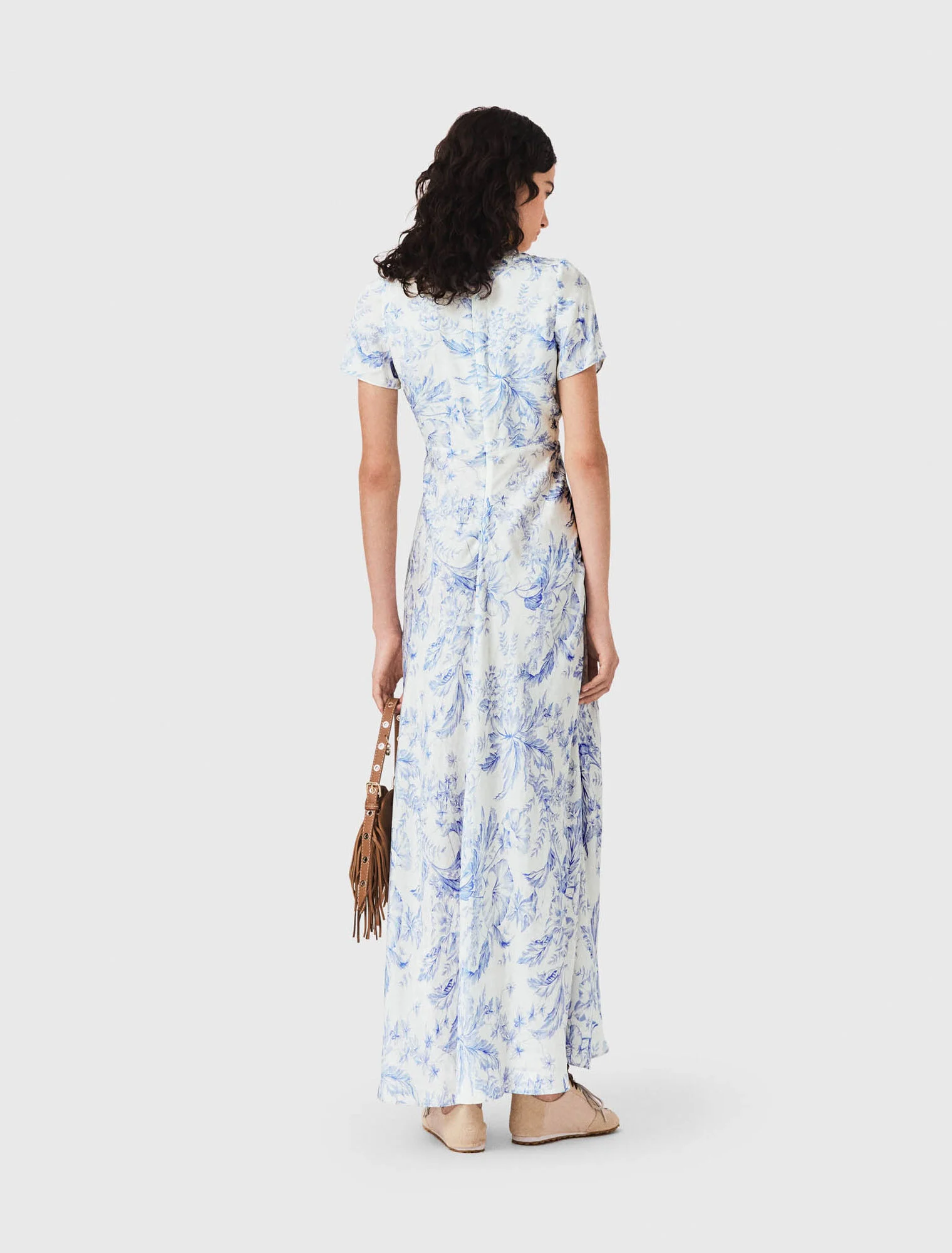 Maje - Đầm maxi dài in hoạ tiết