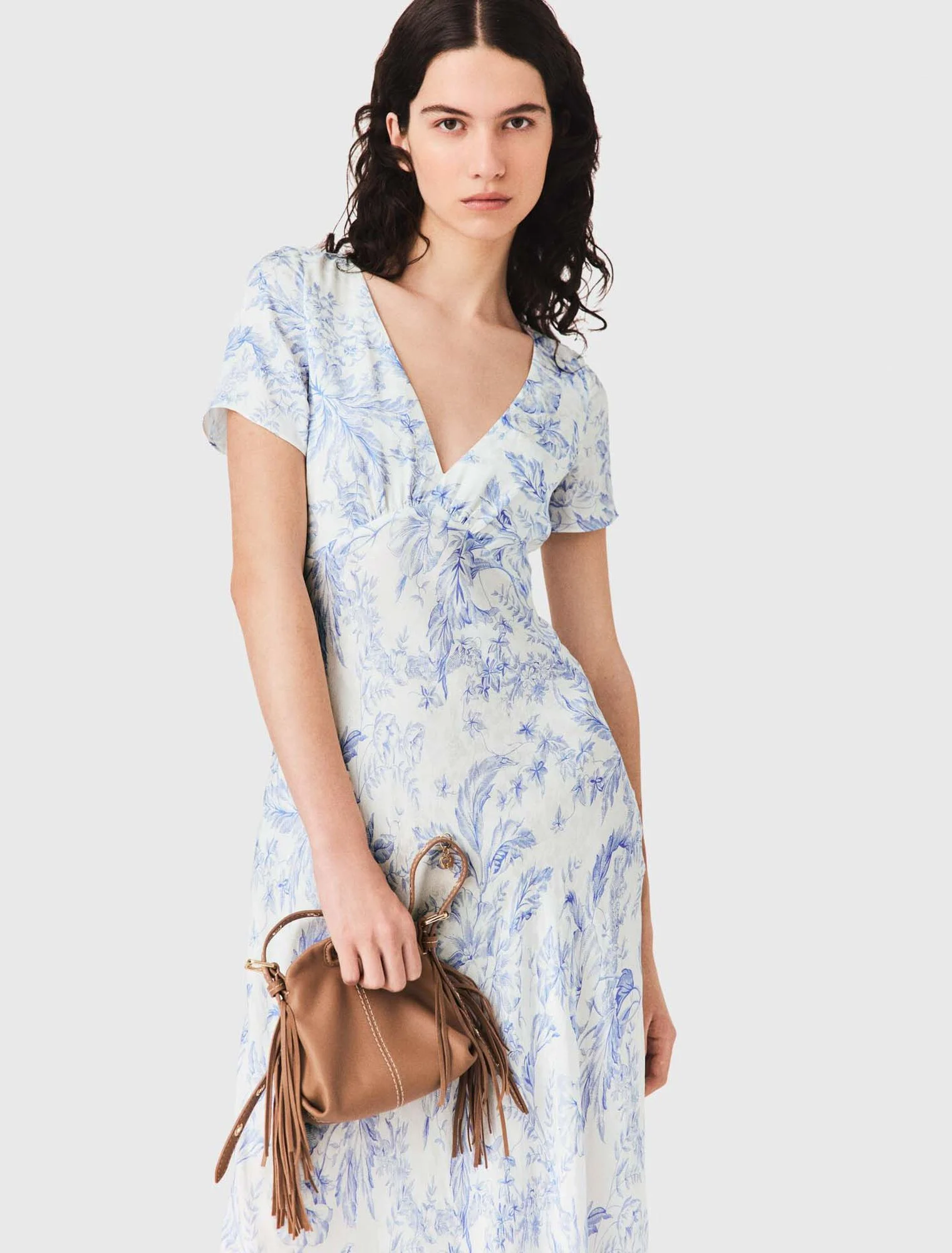 Maje - Đầm maxi dài in hoạ tiết