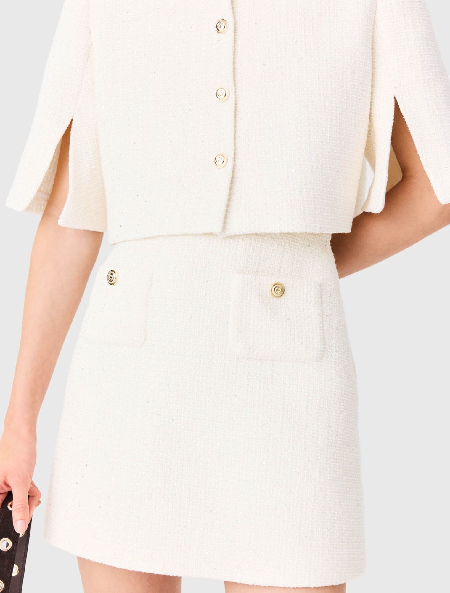 Đầm tweed 2-trong-1