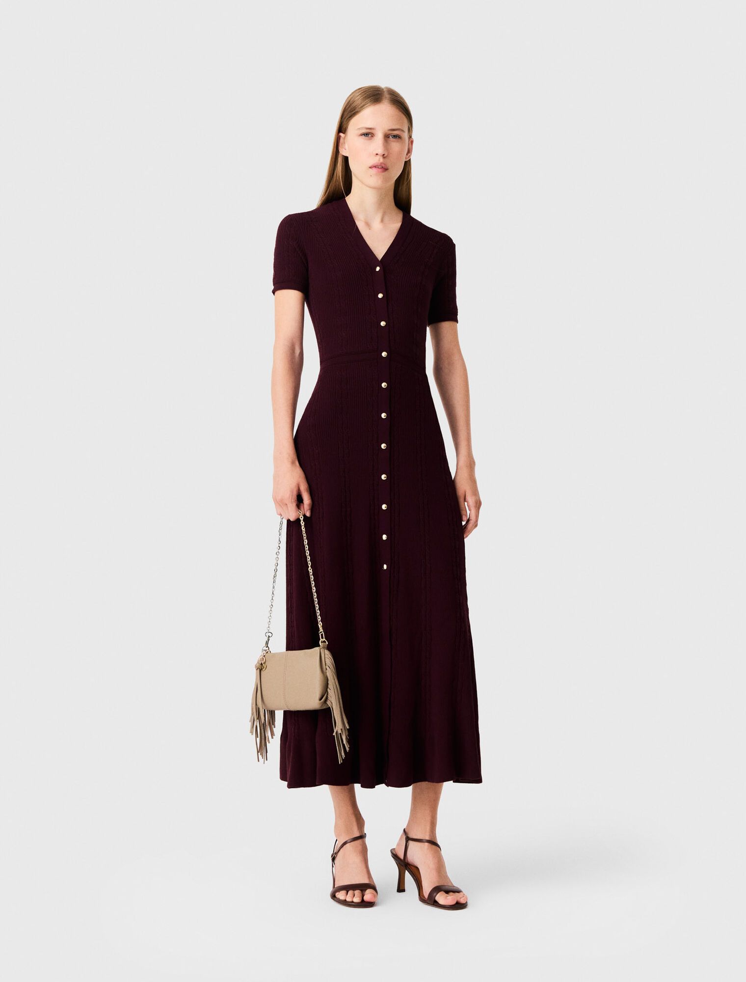 Đầm maxi dệt kim