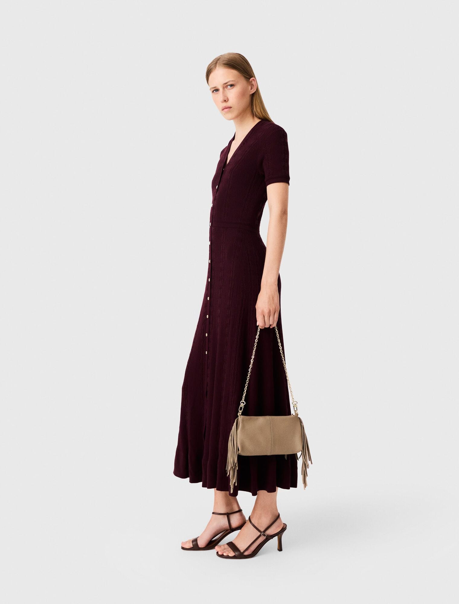 Đầm maxi dệt kim