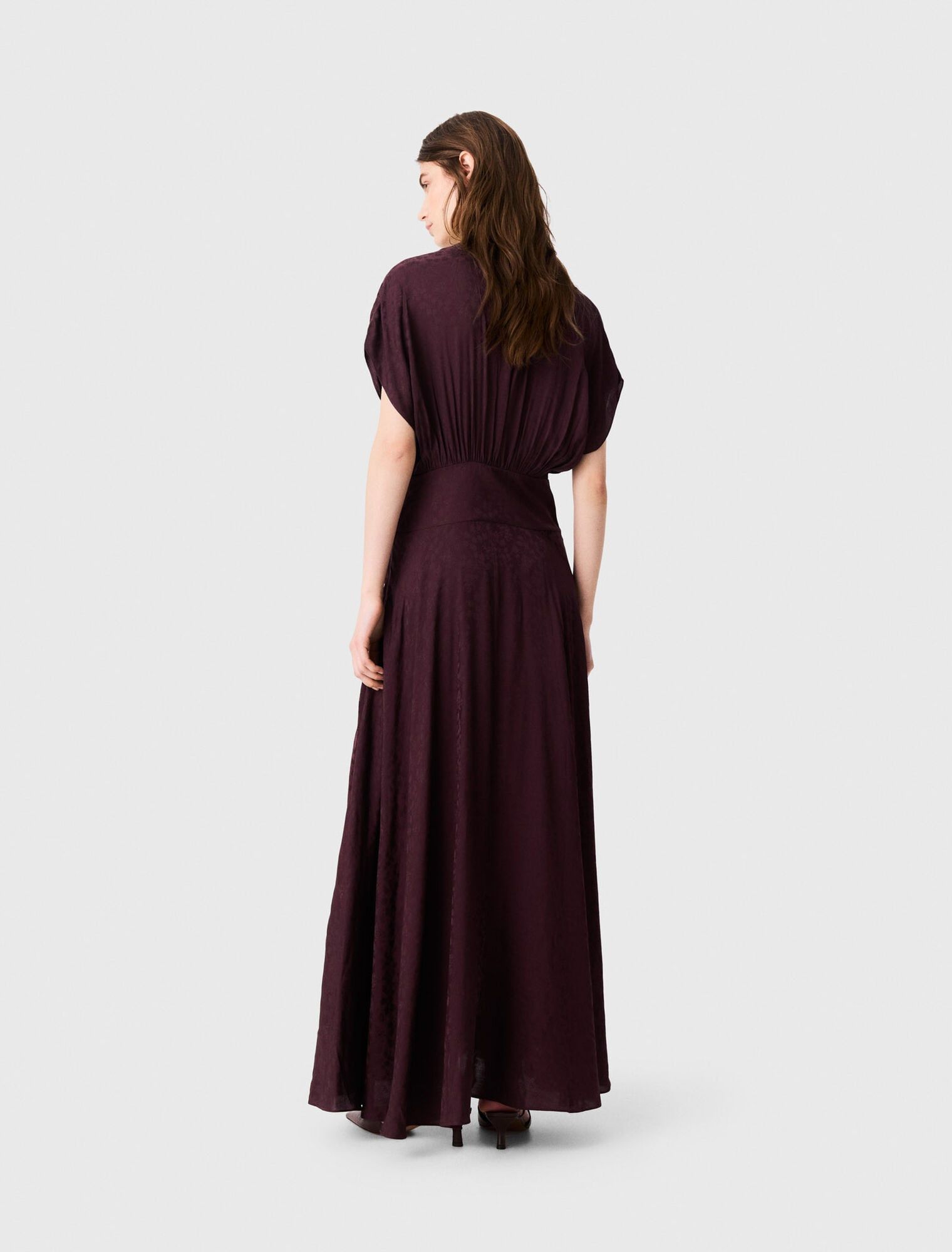 Maje - Đầm dài vải satin