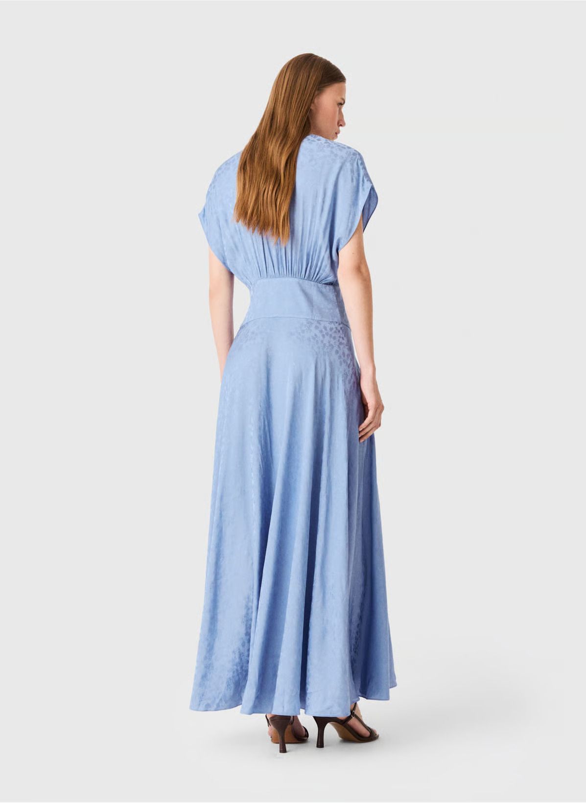 Maje - Đầm dài vải satin
