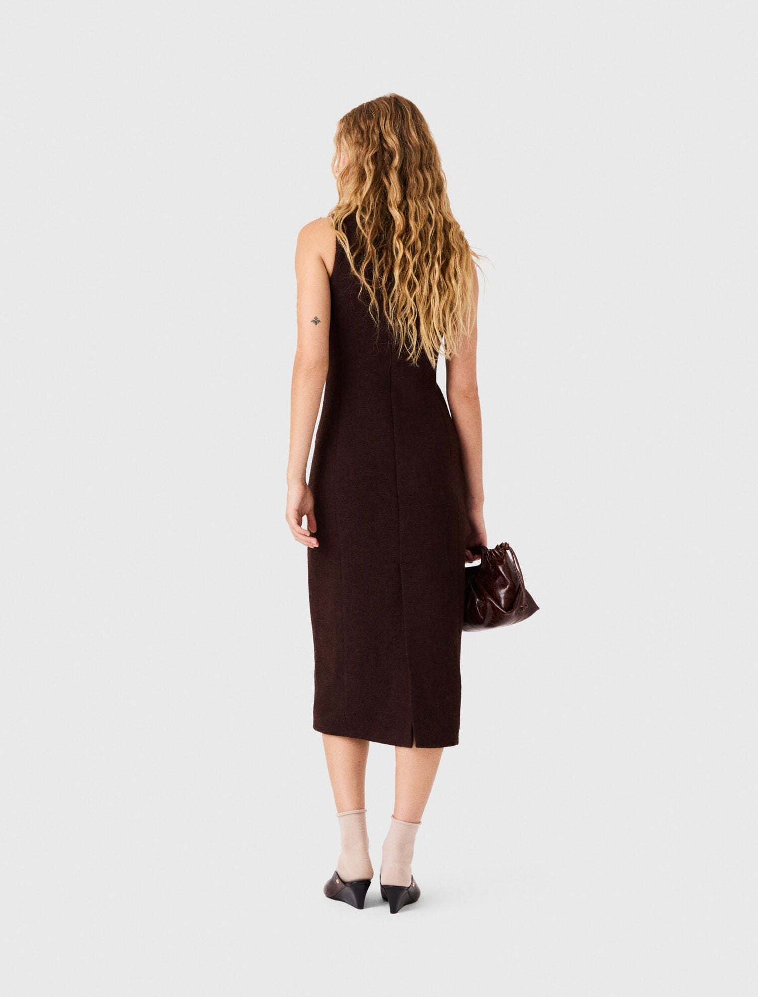 Đầm midi tweed