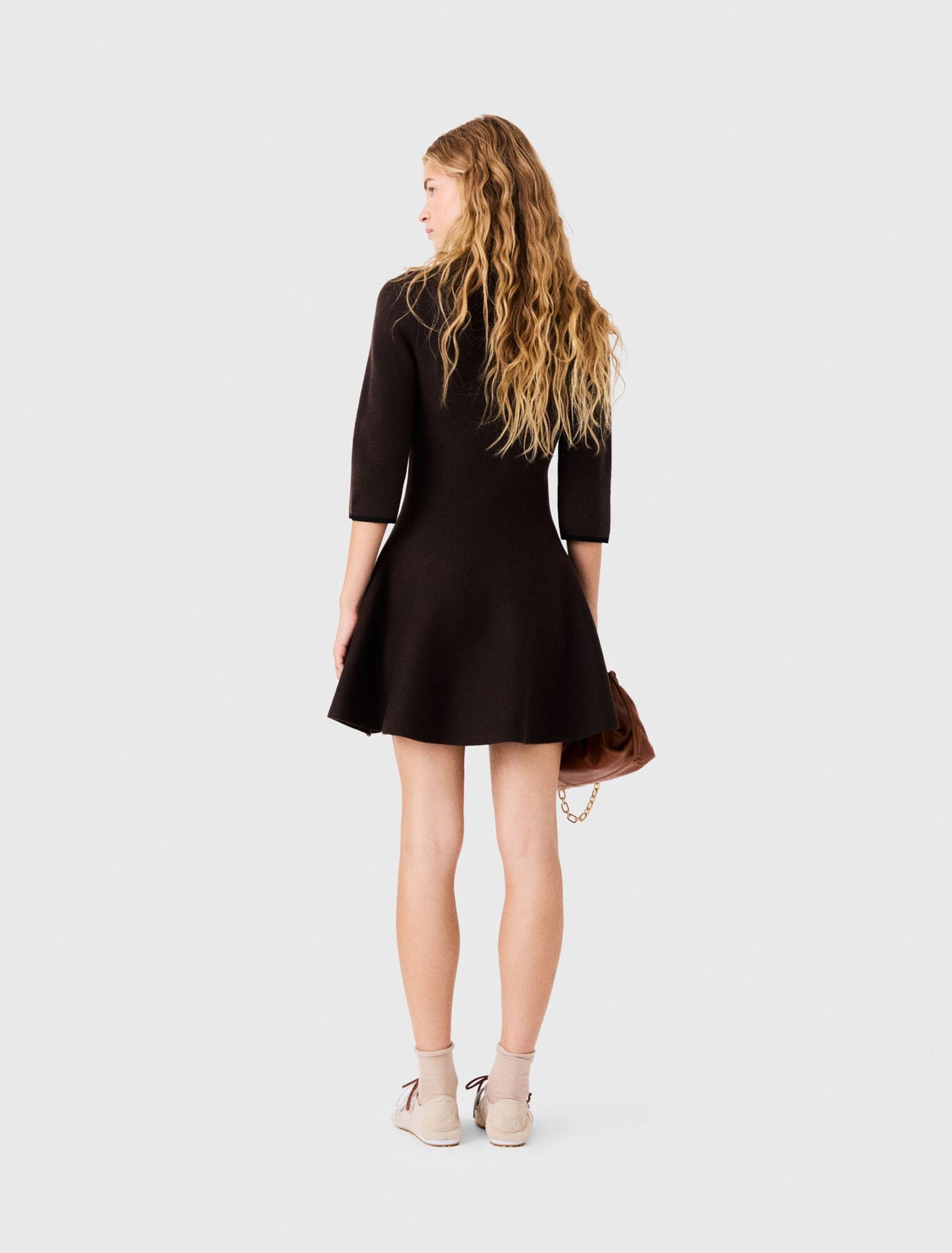 Đầm polo dệt kim