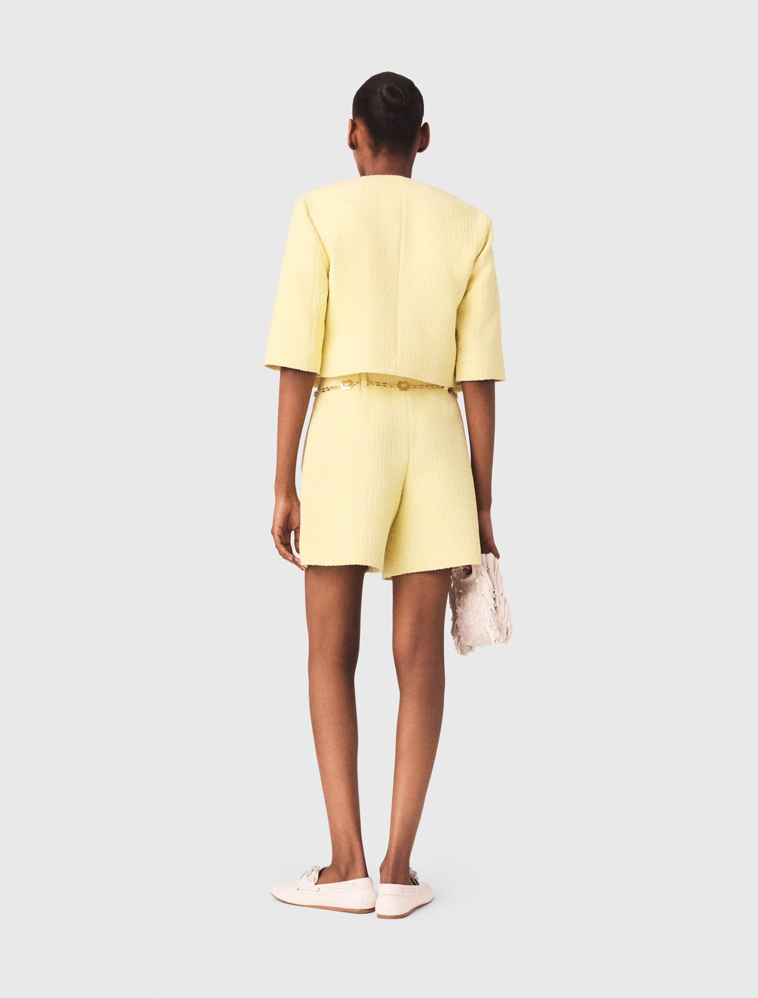 Maje - Quần short vải tweed