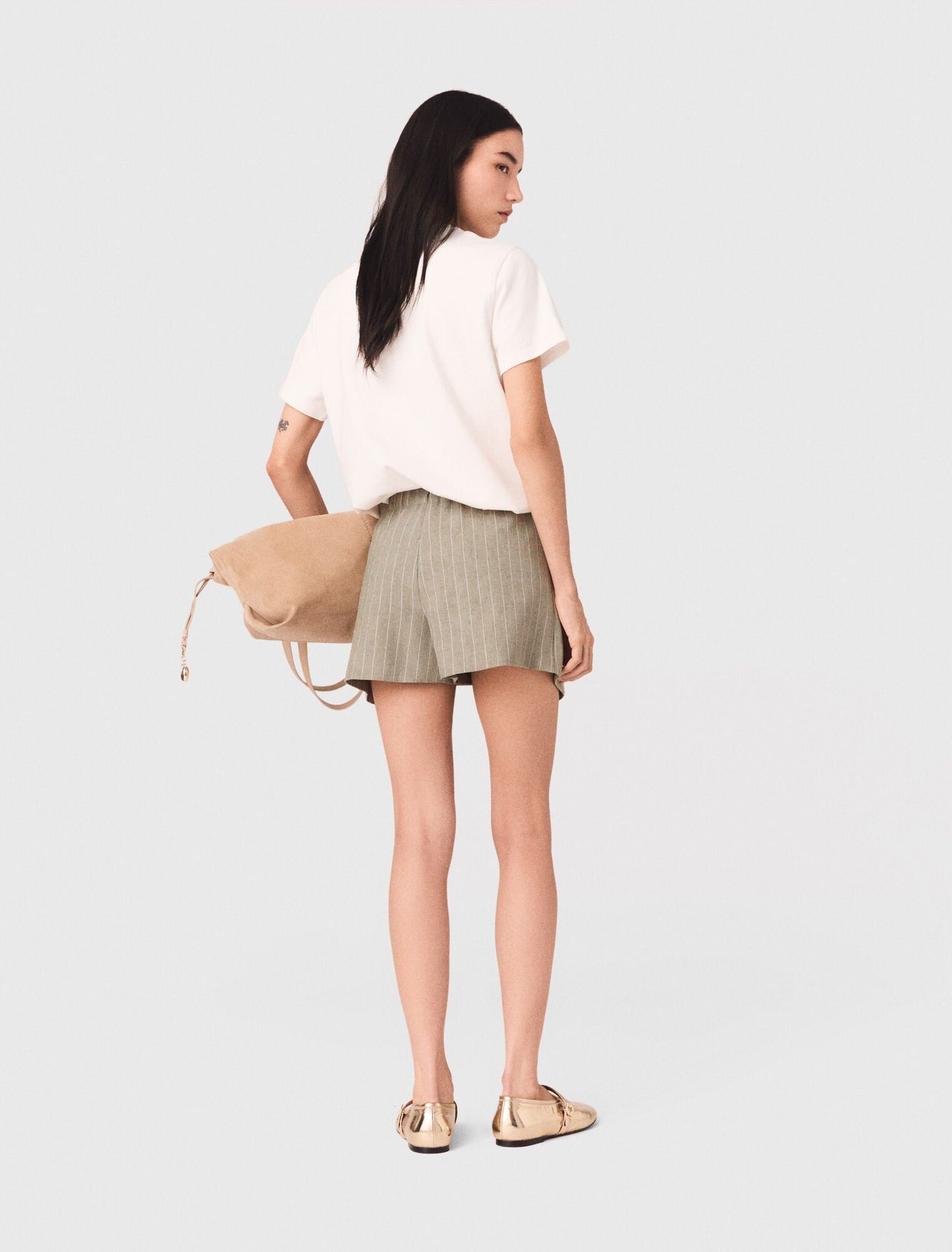 Maje - Quần skort linen layer