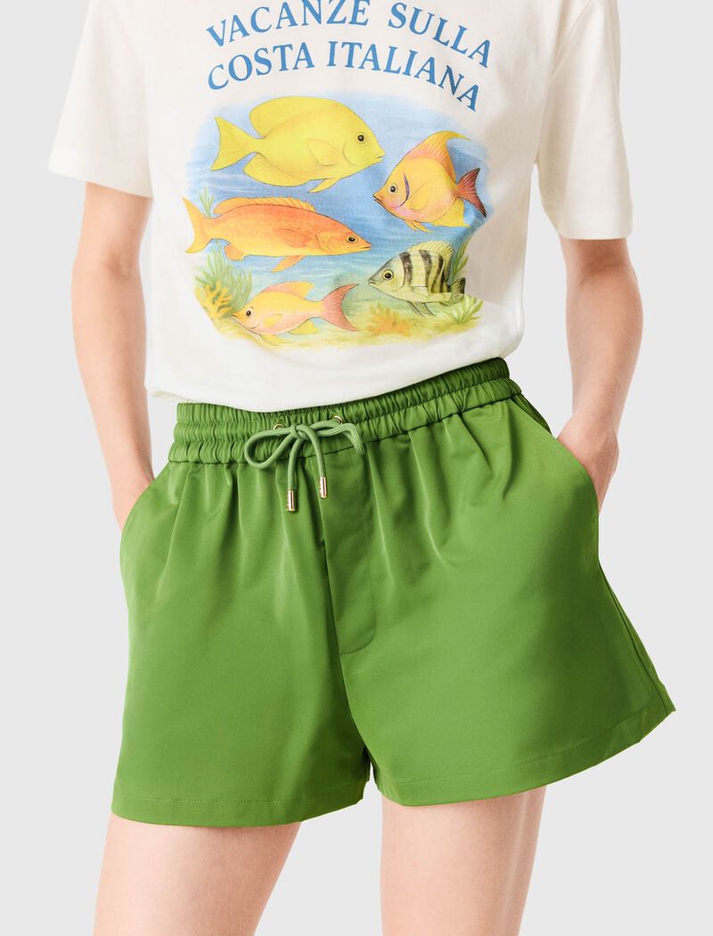Maje - Quần short vải technical
