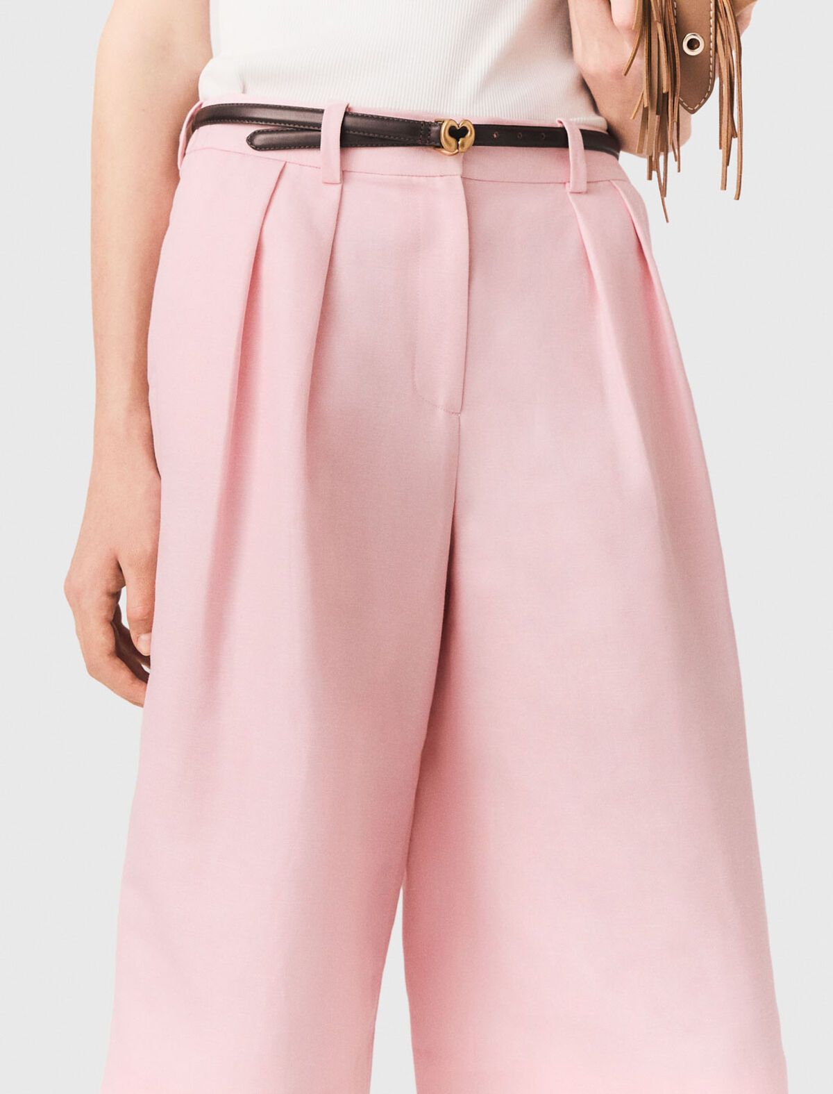 Maje - Quần bermuda xếp ly