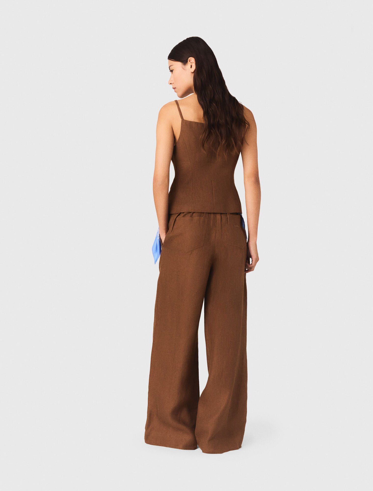 Maje - Áo linen dáng suông