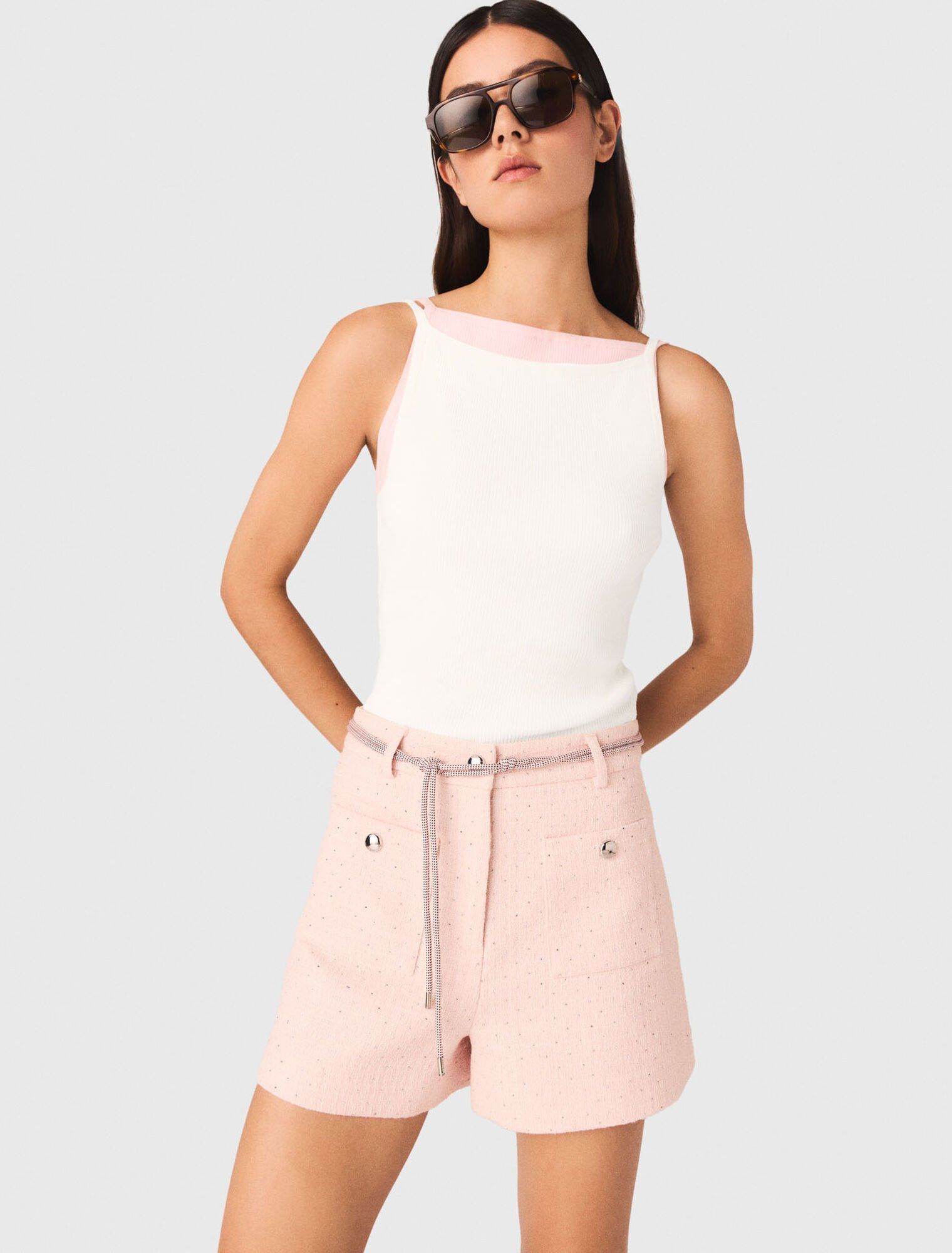 Maje - Áo tank top cổ vuông