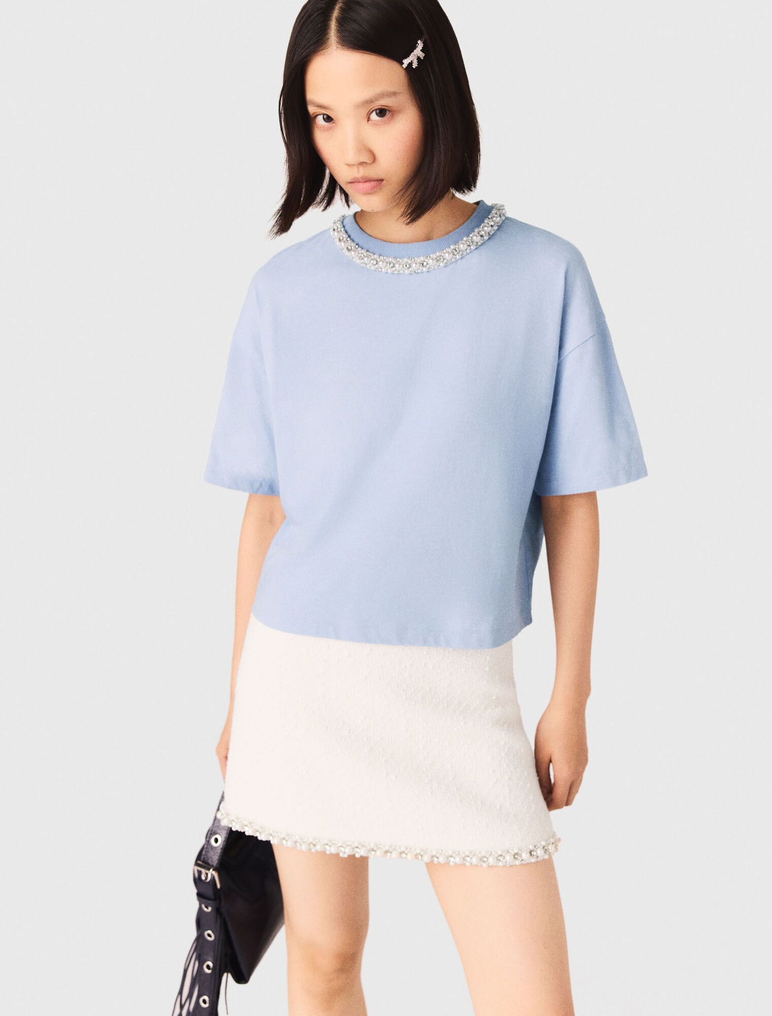 Maje - Áo thun croptop