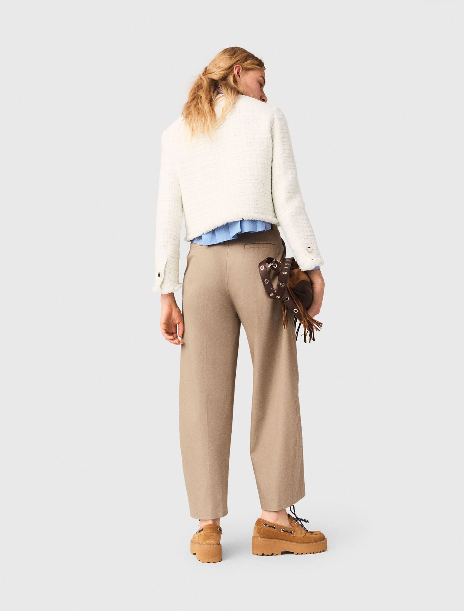 Maje - Áo khoác ngắn vải tweed