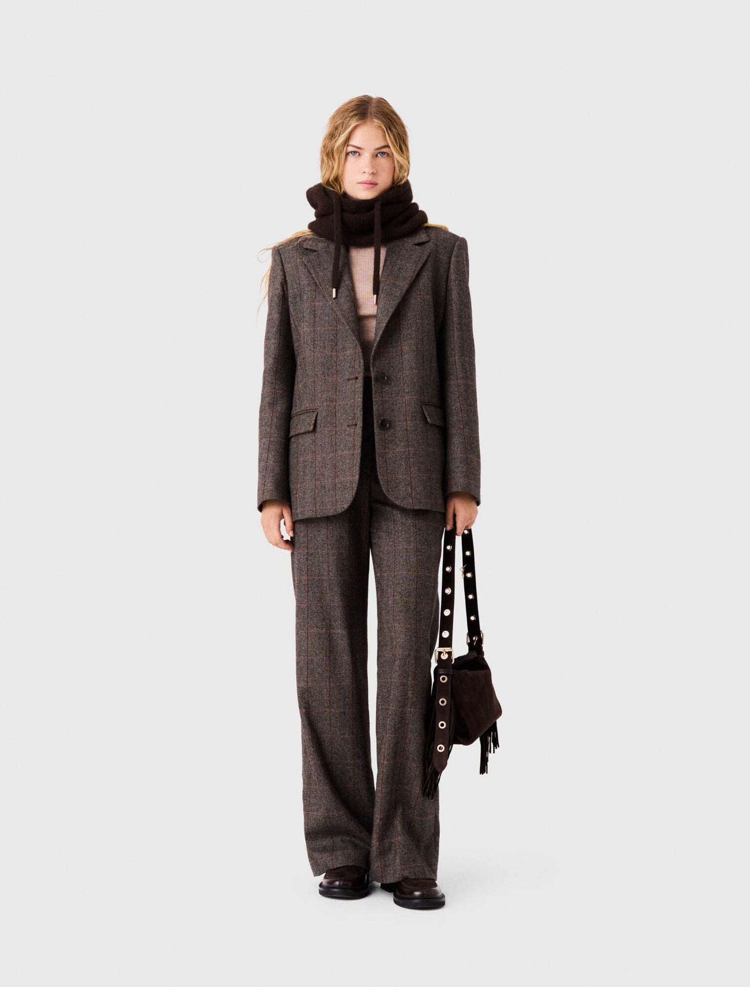 Áo blazer kèm thắt lưng