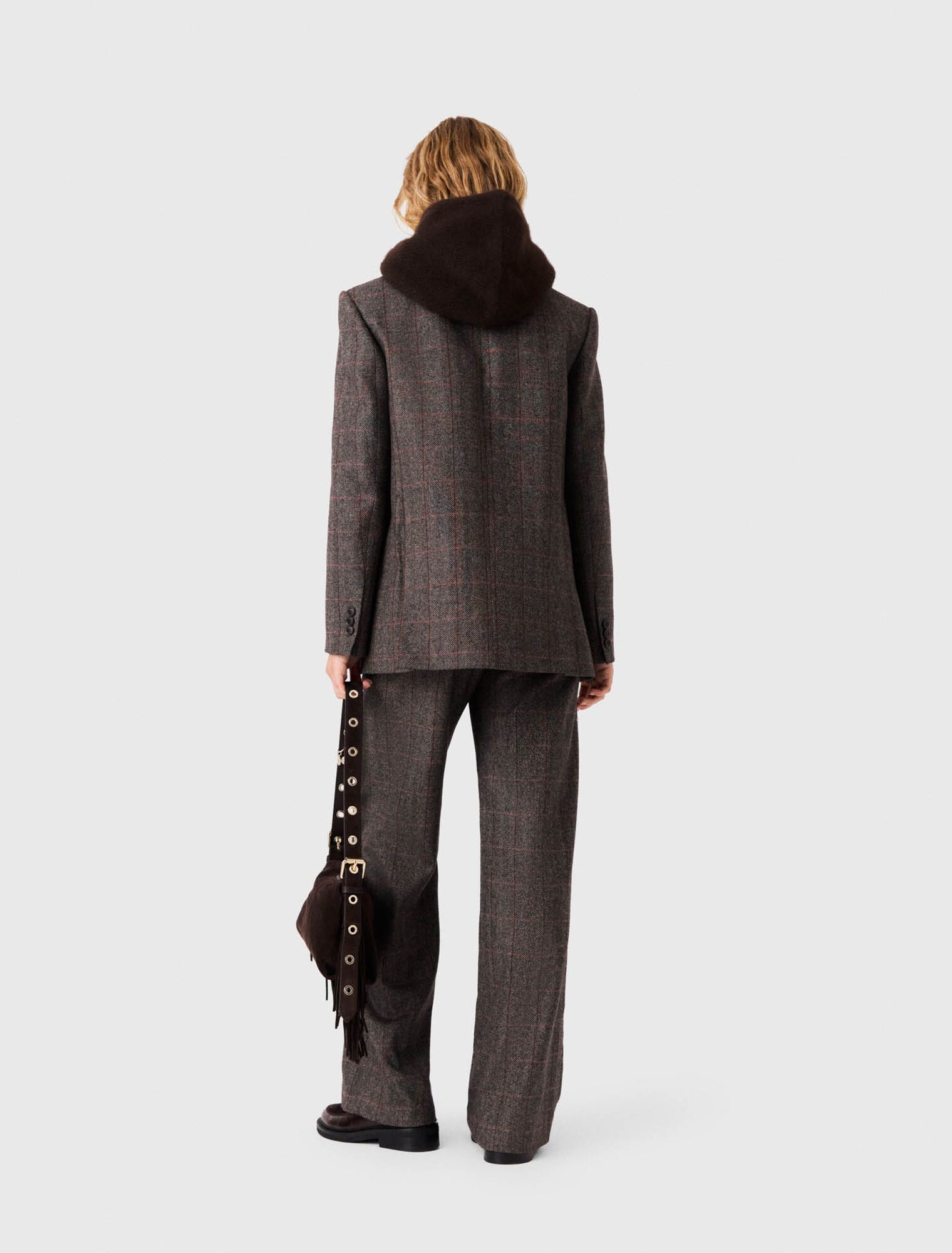 Áo blazer kèm thắt lưng