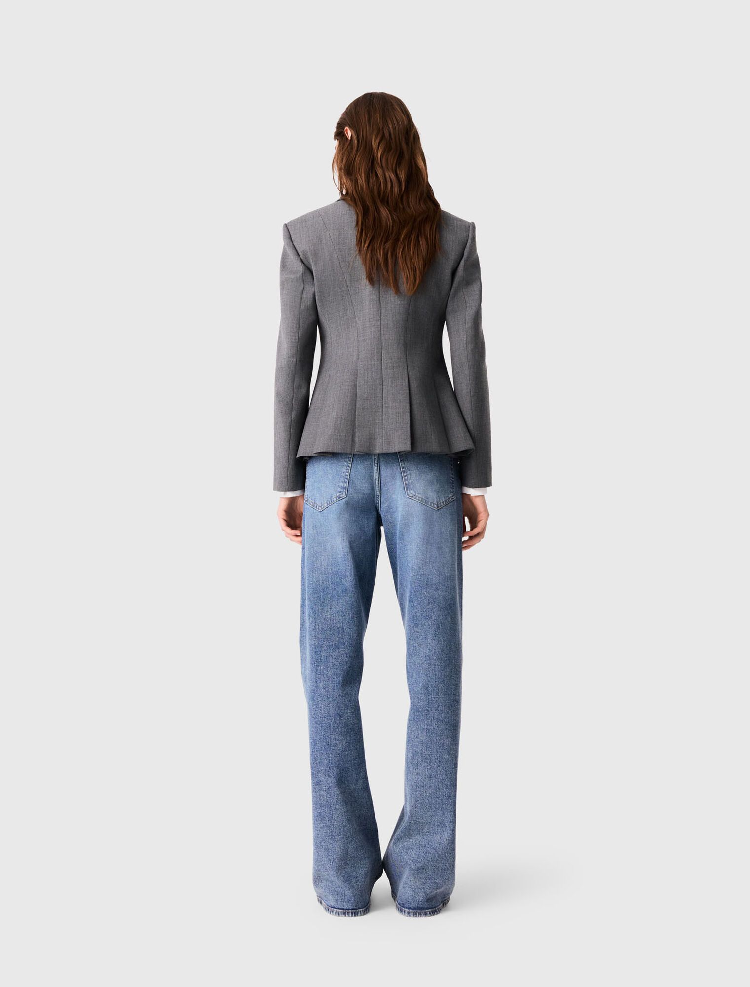 Maje - Áo blazer Bar dáng ngắn